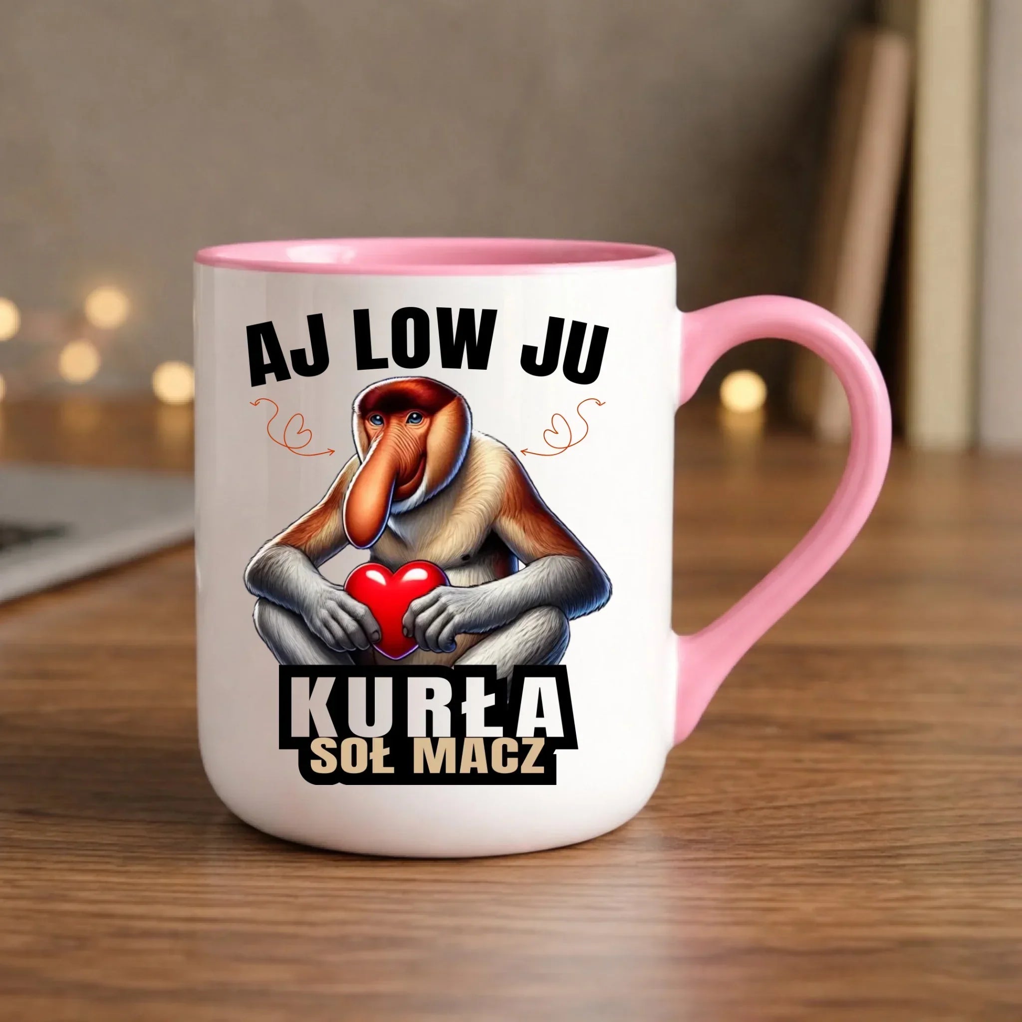 Kubek elegant dla par - Janusz nosacz - Aj low ju kurła W26 - StoryCups.pl