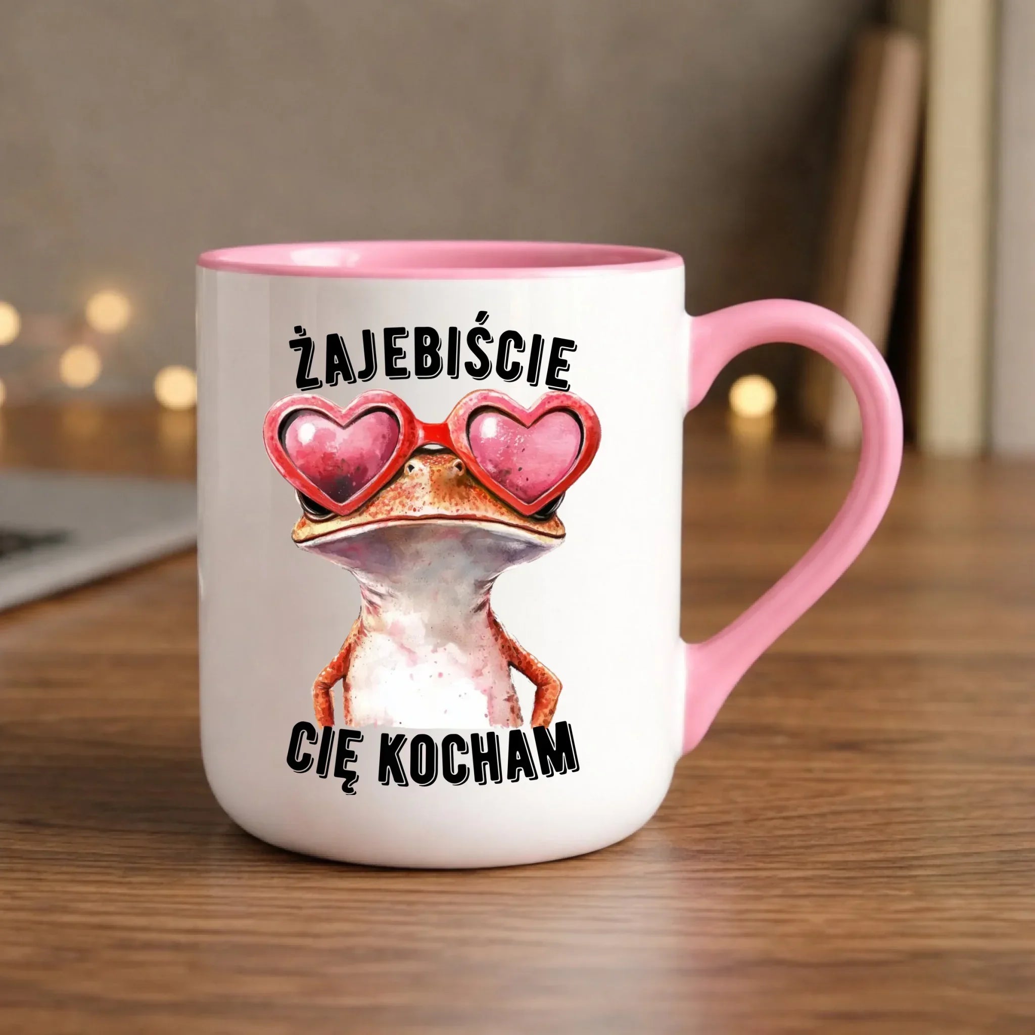 Kubek elegant dla par - Żajebiście Cię Kocham Żaba W17 - StoryCups.pl