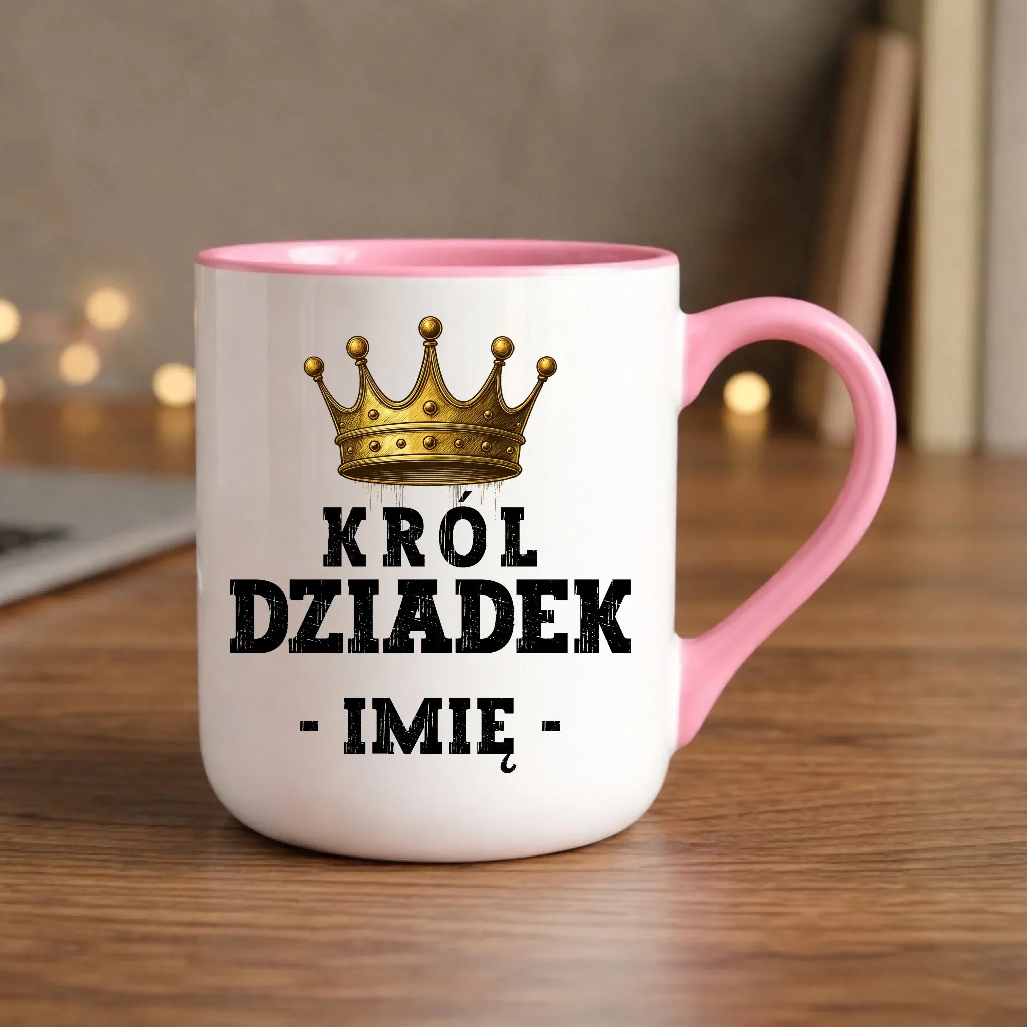 Kubek elegant dla dziadka - Król Dziadek - personalizowany D17 - StoryCups.pl