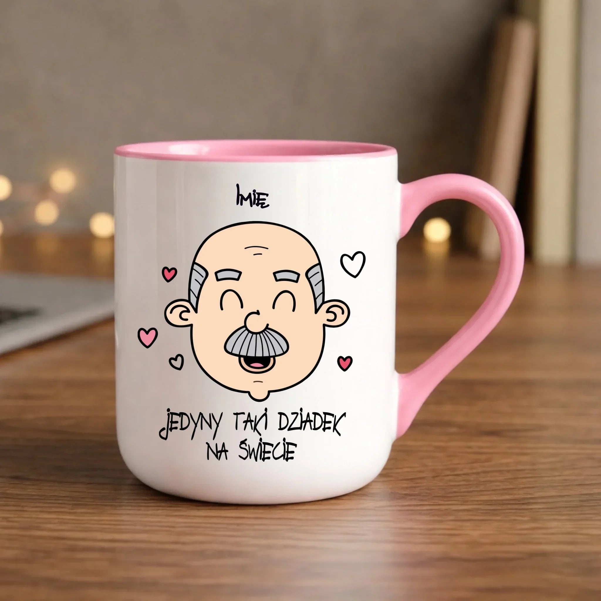 Kubek elegant dla dziadka - Jedyny taki dziadek na świecie - personalizowany D15 - StoryCups.pl