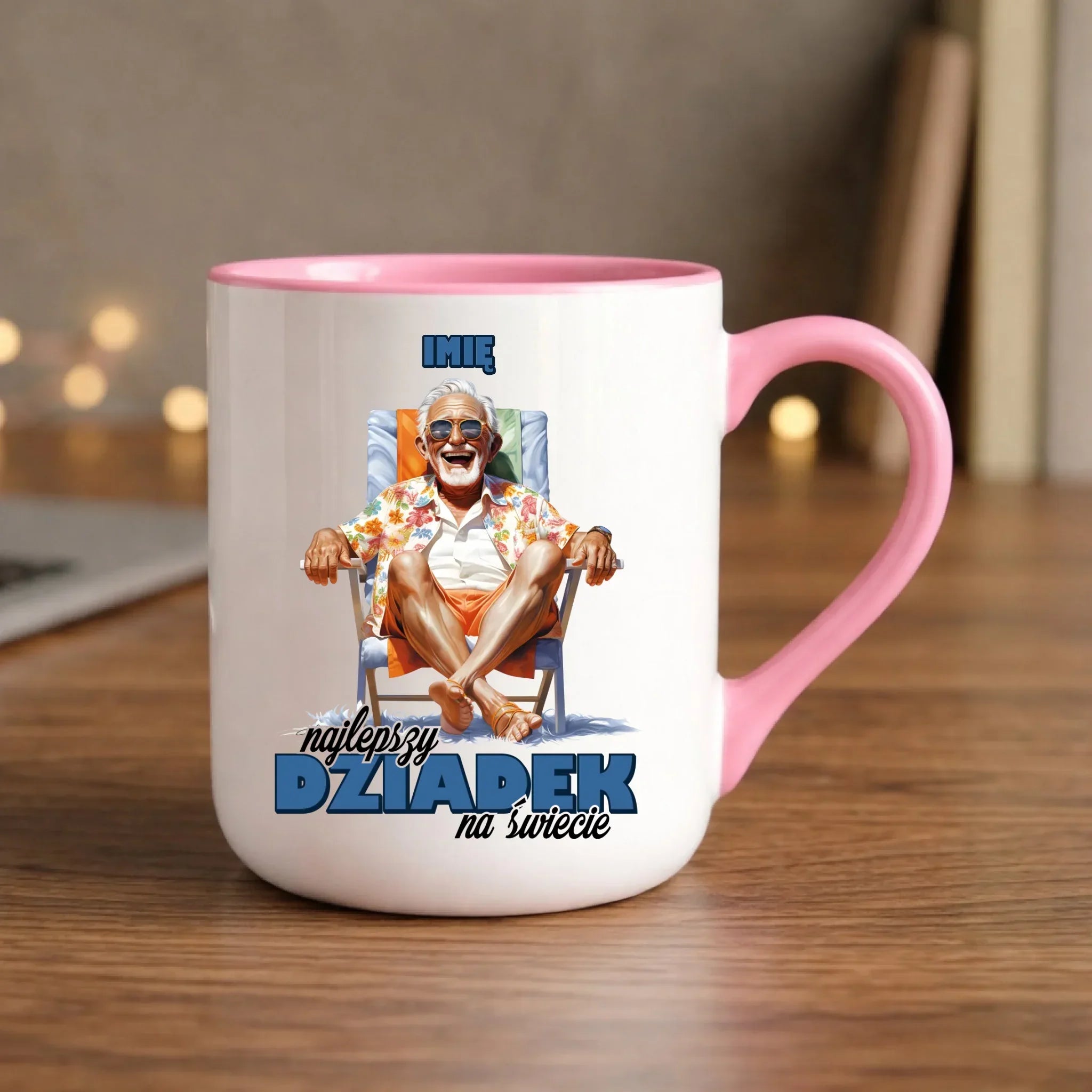 Kubek elegant dla dziadka - Najlepszy Dziadek na świecie - personalizowany D14 - StoryCups.pl