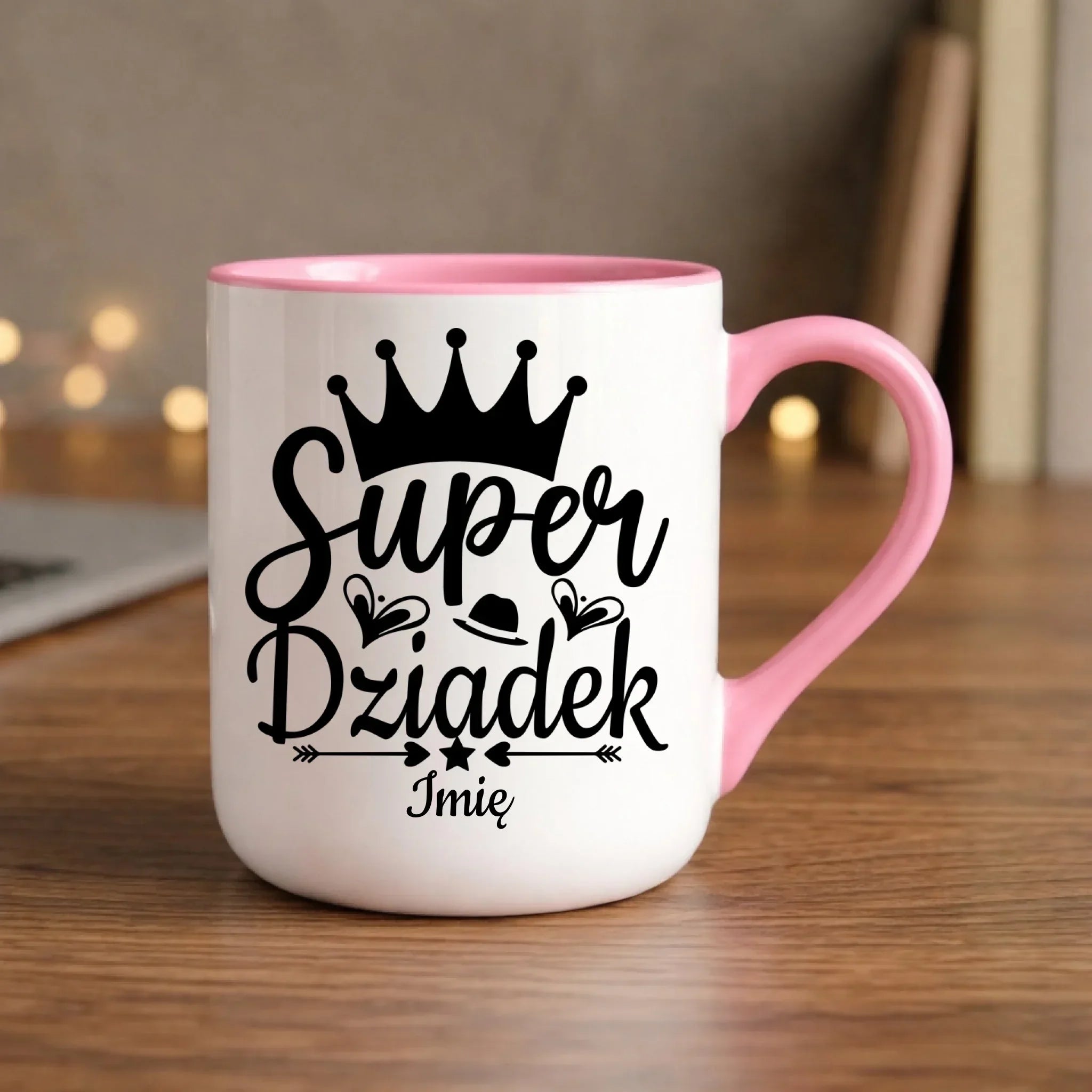 Kubek elegant dla dziadka - Super Dziadek - personalizowany D03 - StoryCups.pl