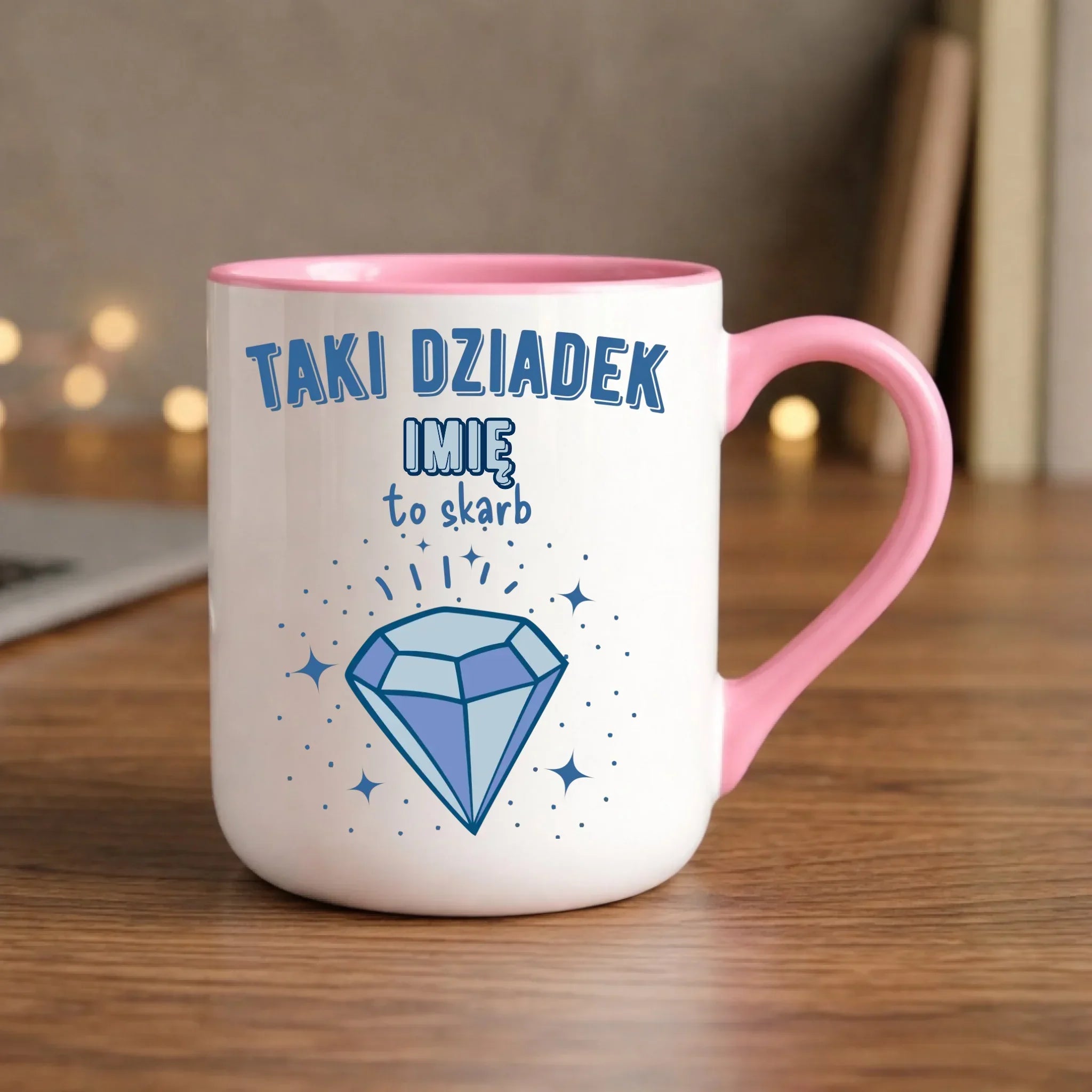 Kubek elegant dla dziadka - Taki Dziadek to skarb - personalizowany D06 - StoryCups.pl