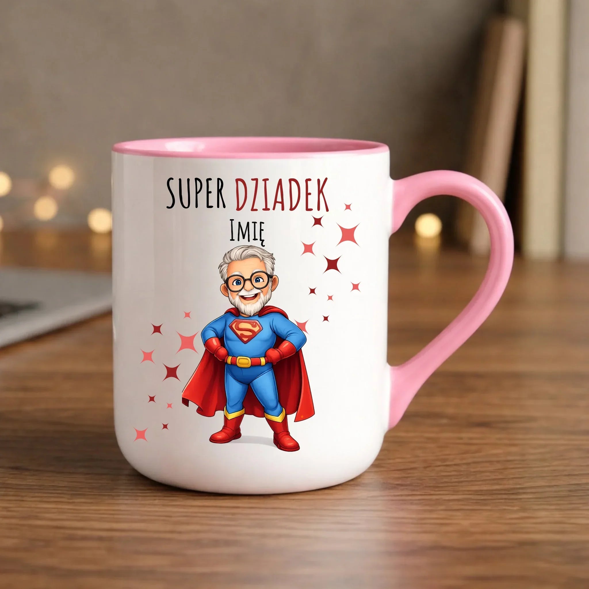 Kubek elegant dla dziadka - Super Dziadek - personalizowany D02 - StoryCups.pl