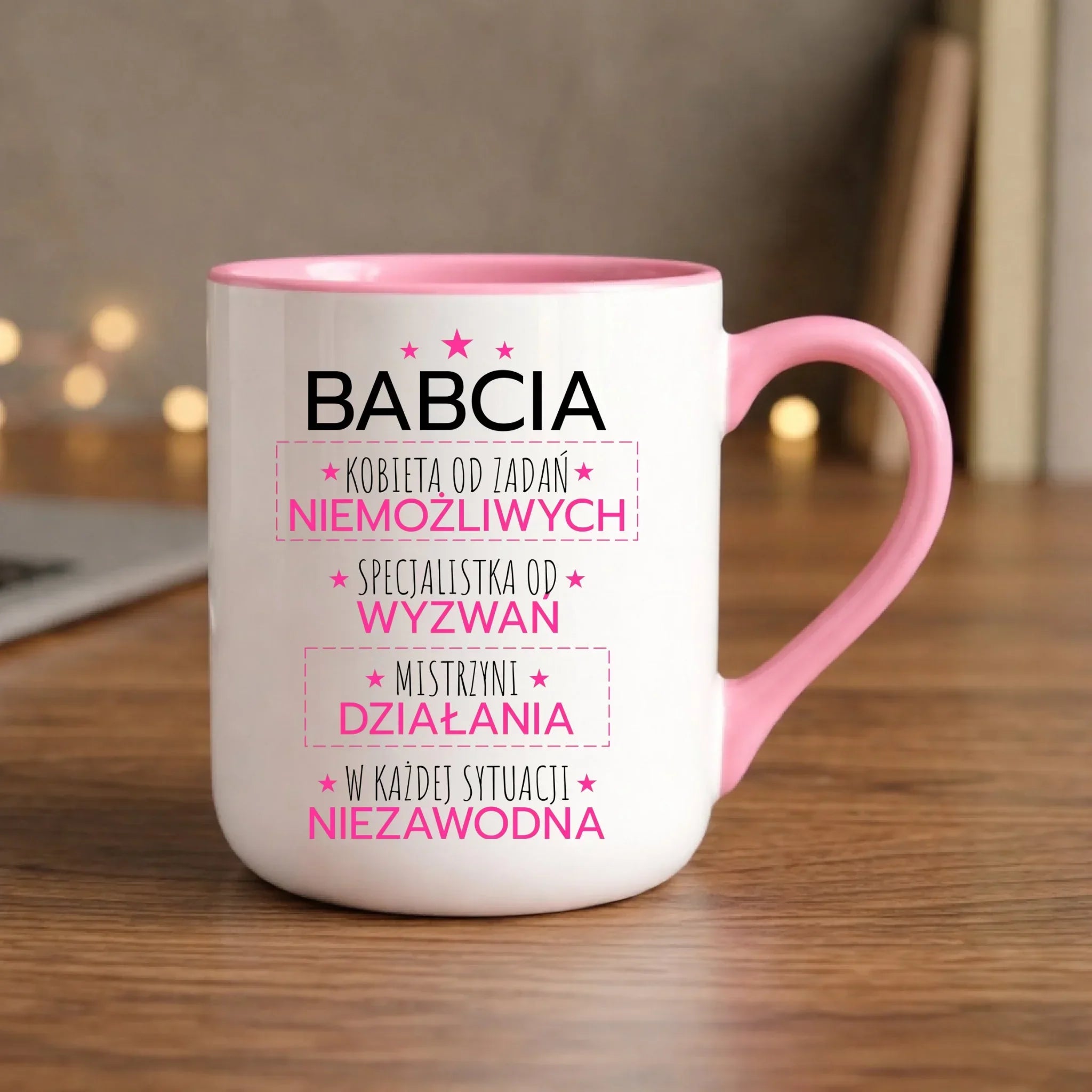 Kubek elegant dla babci - Babcia kobieta od zadań niemożliwych B30 - StoryCups.pl