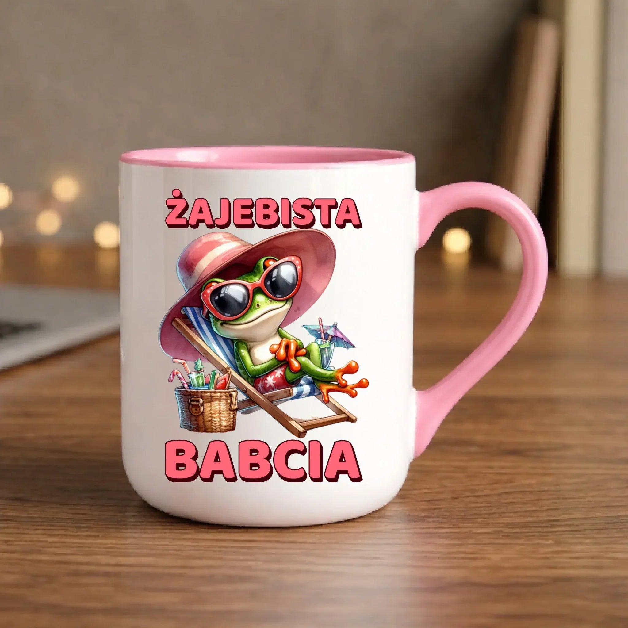Kubek elegant dla babci - Żajebista Babcia Żaba B27 - StoryCups.pl