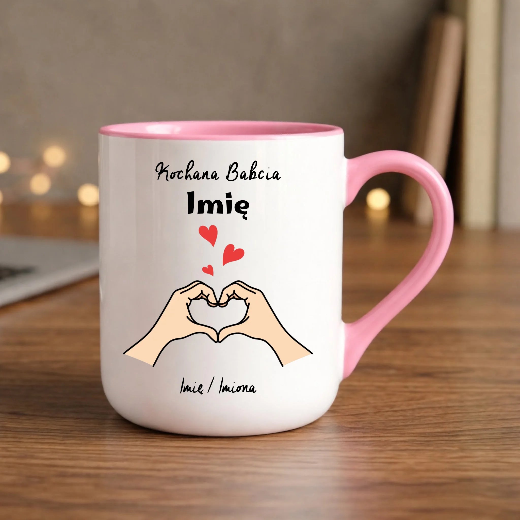 Kubek elegant dla babci - Kochana Babcia podpis - personalizowany B13