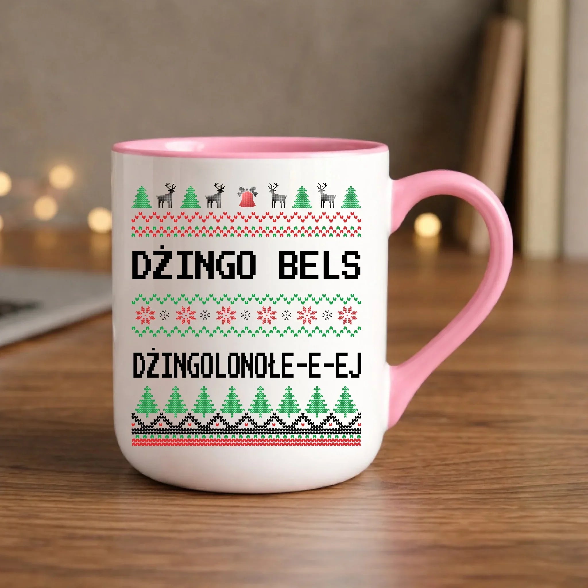 Kubek elegant świąteczny - prezent na Święta - Dżingo bels BN11 - StoryCups.pl