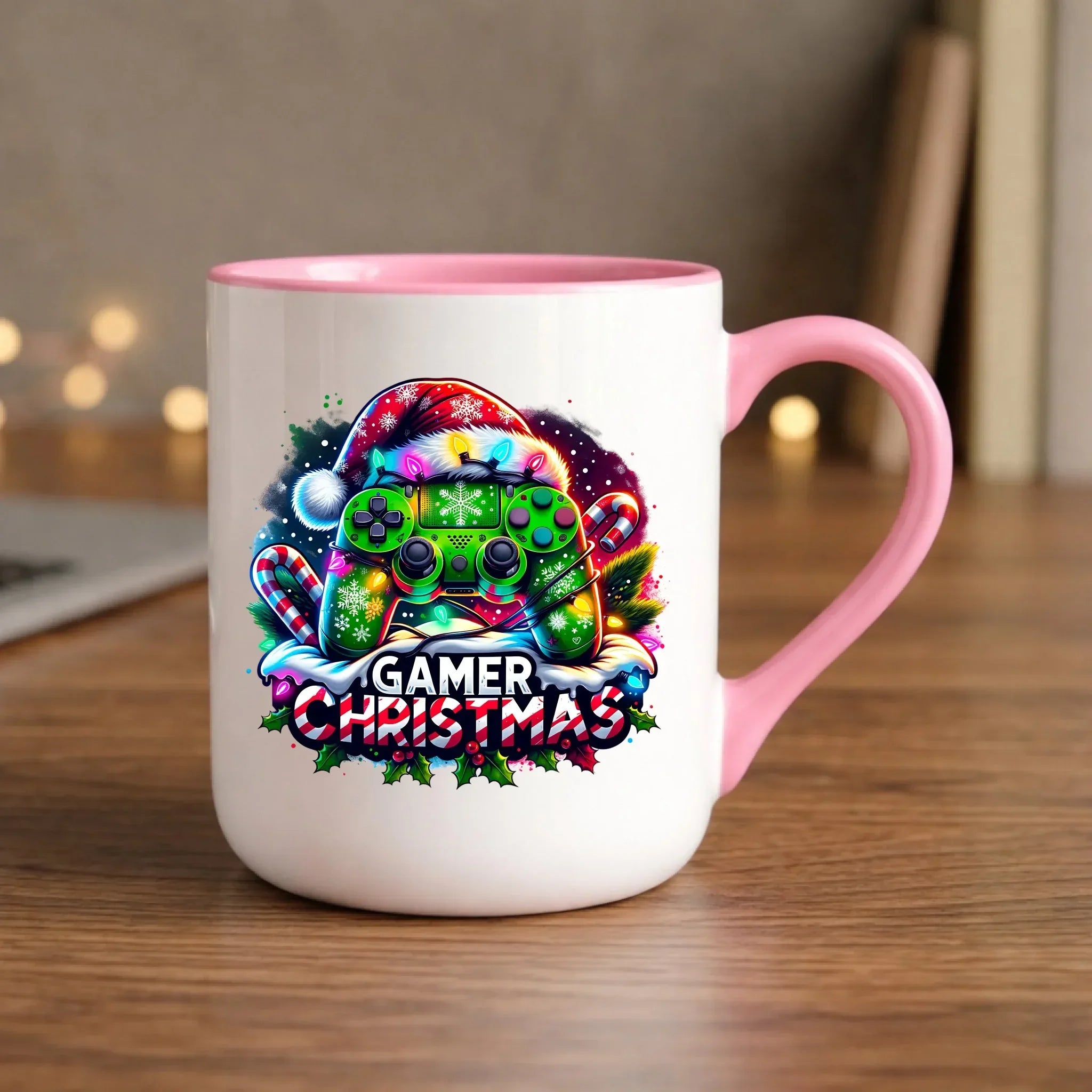 Kubek elegant świąteczny - prezent dla gracza - Christmas gamer BN22 - StoryCups.pl