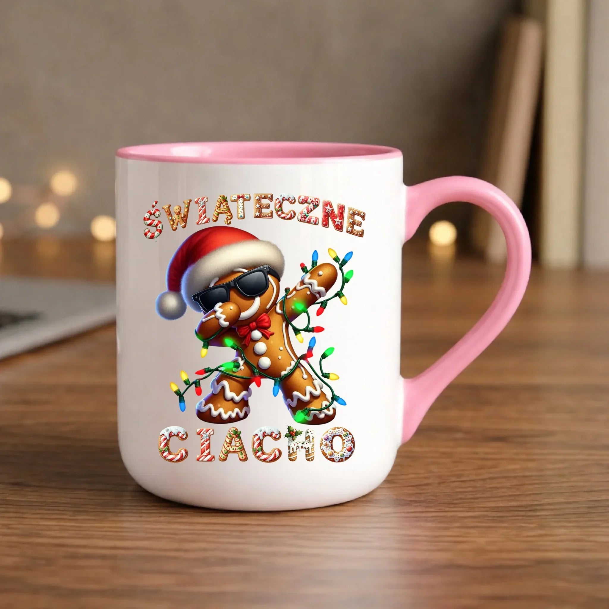 Kubek elegant świąteczny - Świąteczne Ciacho BN25 - StoryCups.pl