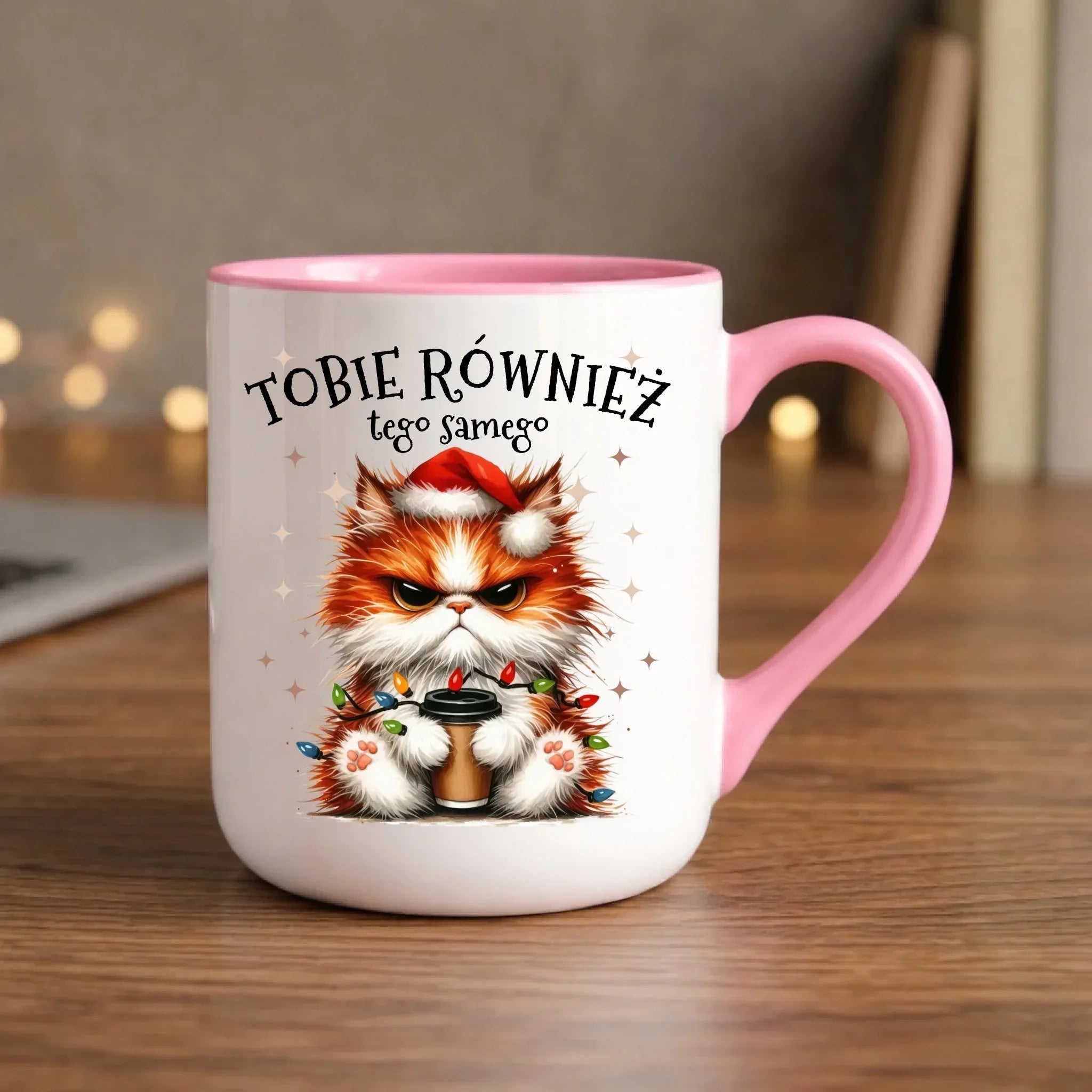 Kubek elegant świąteczny - Grumpy Cat Tobie również tego samego BN32 - StoryCups.pl