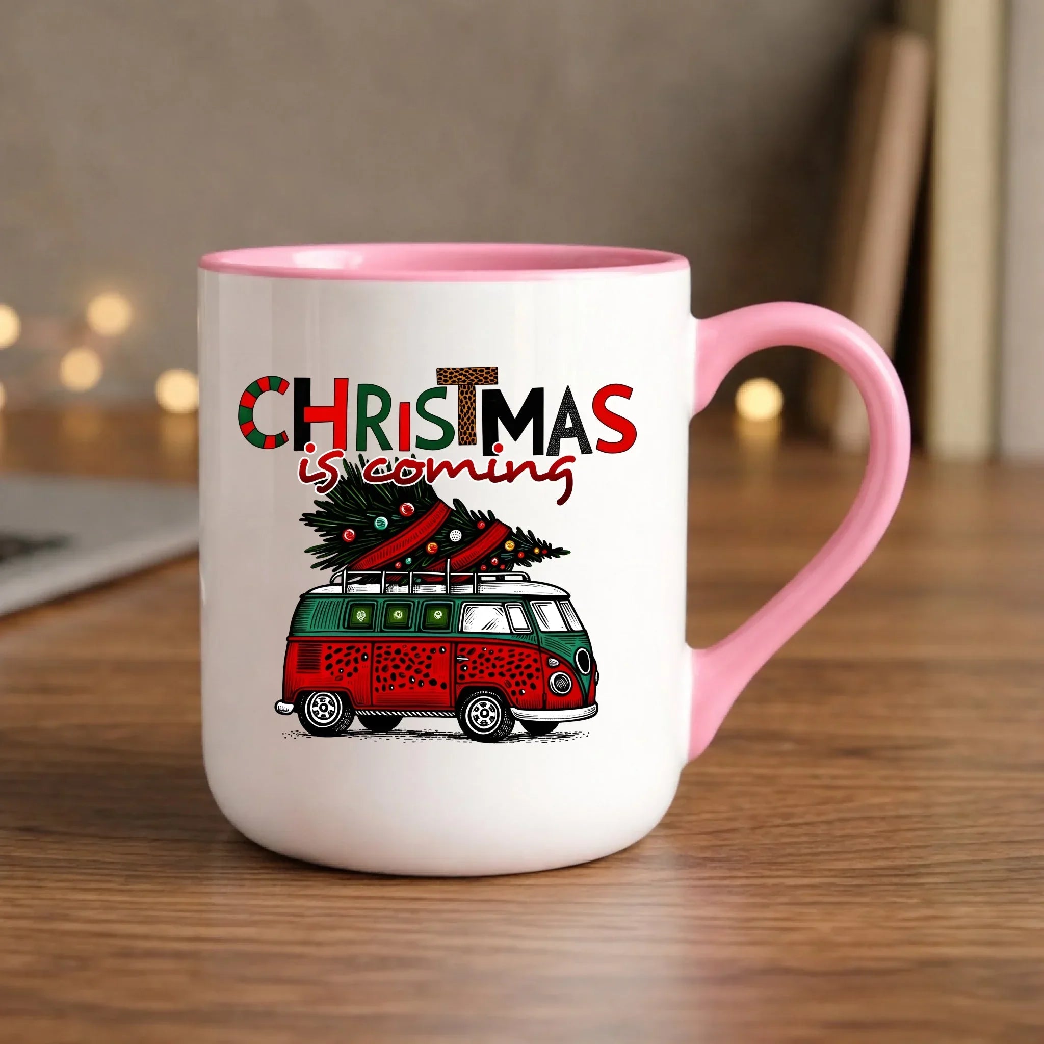Kubek elegant świąteczny - Kamper Christmas is coming BN42 - StoryCups.pl