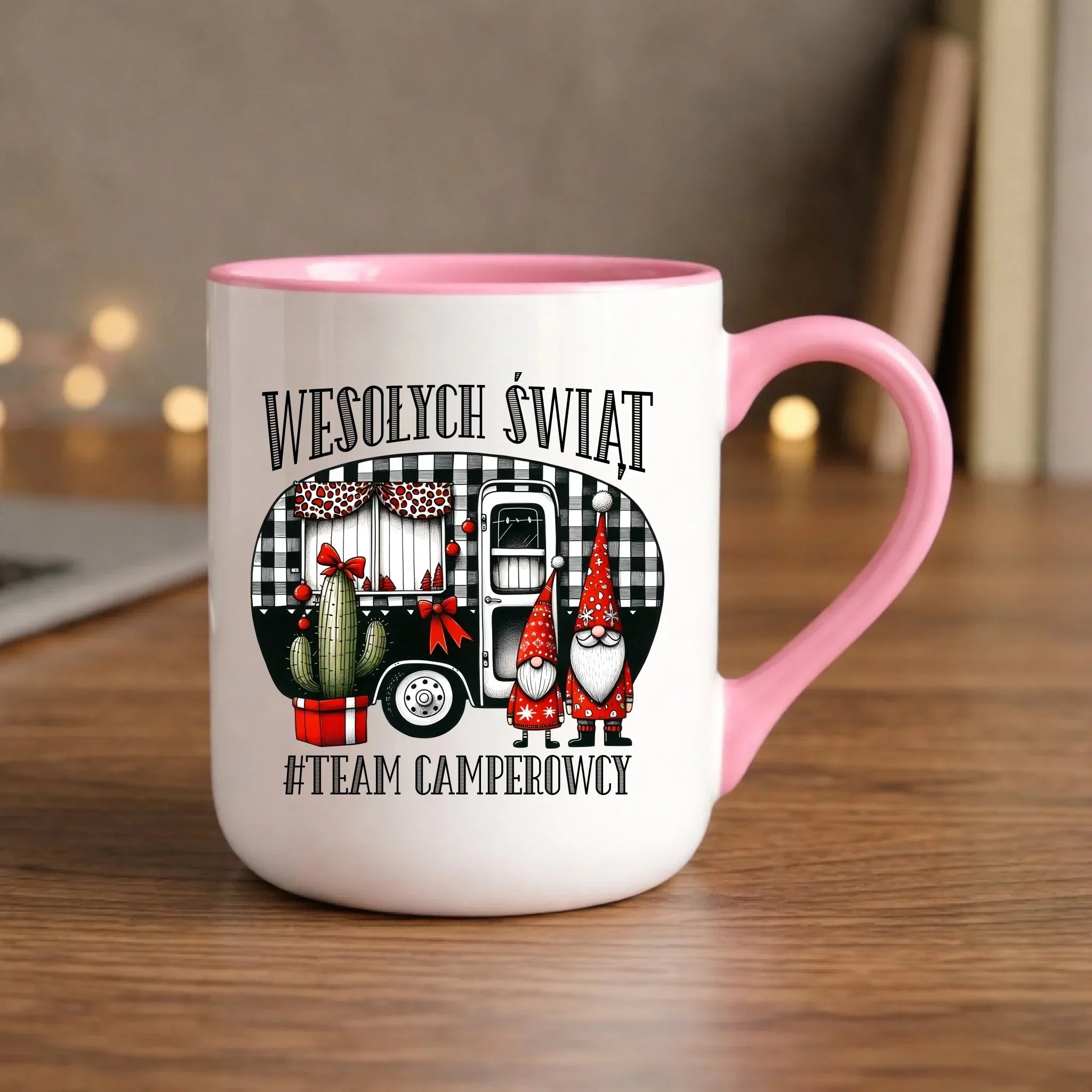 Kubek elegant świąteczny - Wesołych Świąt Team Camperowcy BN44 - StoryCups.pl