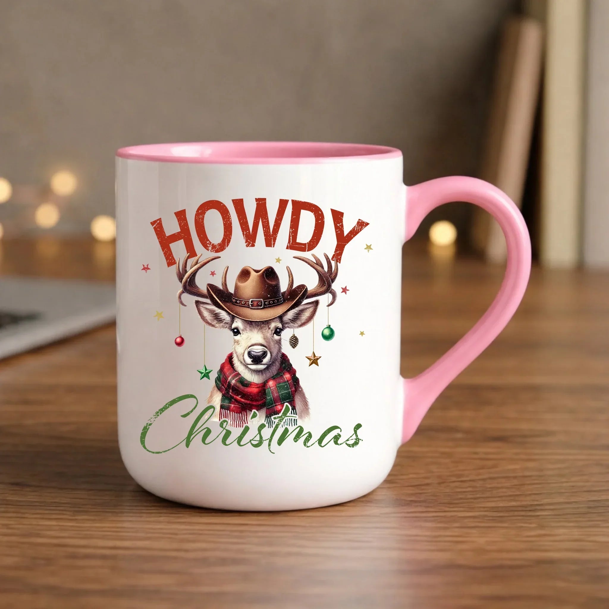 Kubek elegant świąteczny - Howdy Christmas BN54 - StoryCups.pl
