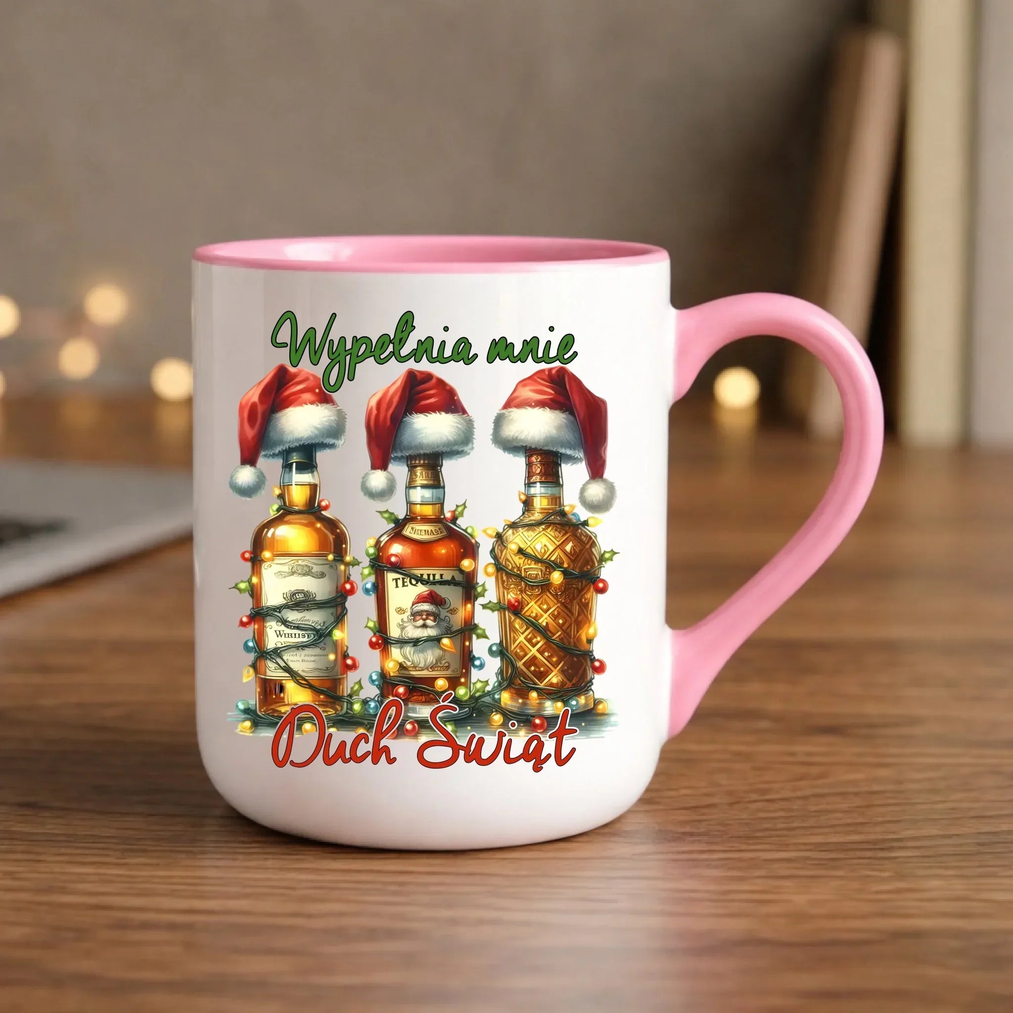 Kubek elegant świąteczny - Wypełnia mnie Duch Świąt BN69 - StoryCups.pl