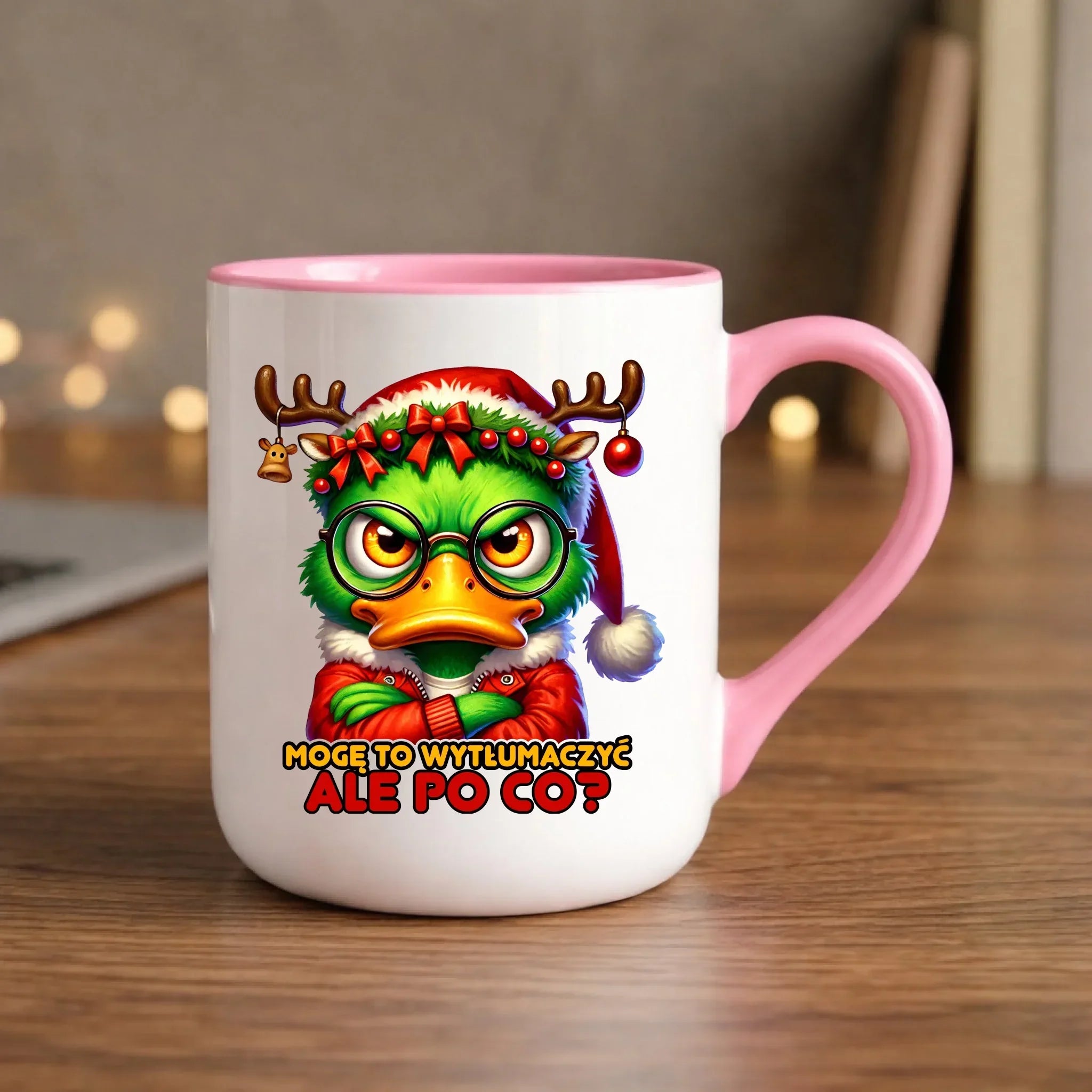 Kubek elegant świąteczny - Mogę to wytłumaczyć Ale po co? BN77 - StoryCups.pl