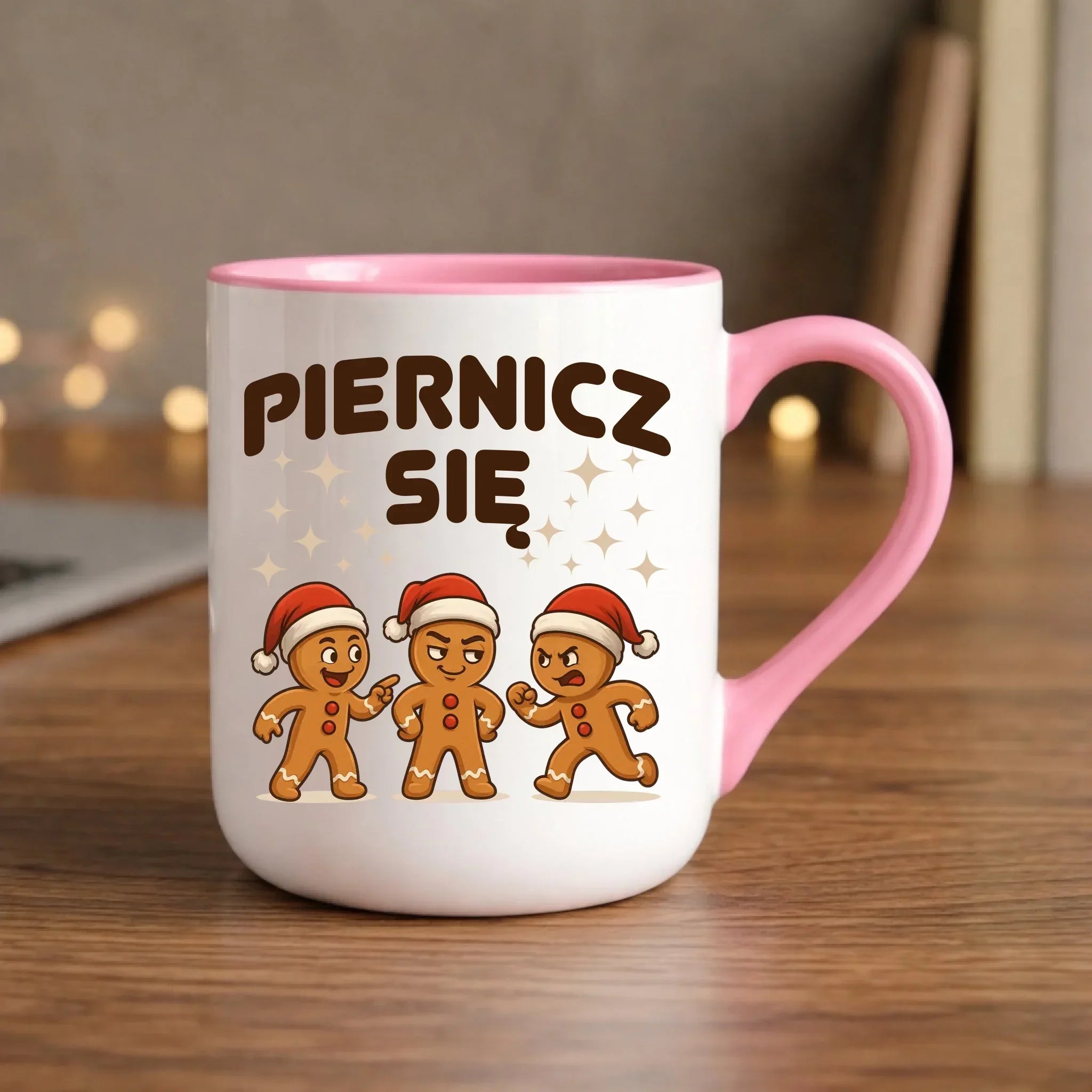 Kubek elegant świąteczny - Piernicz się BN149 - StoryCups.pl