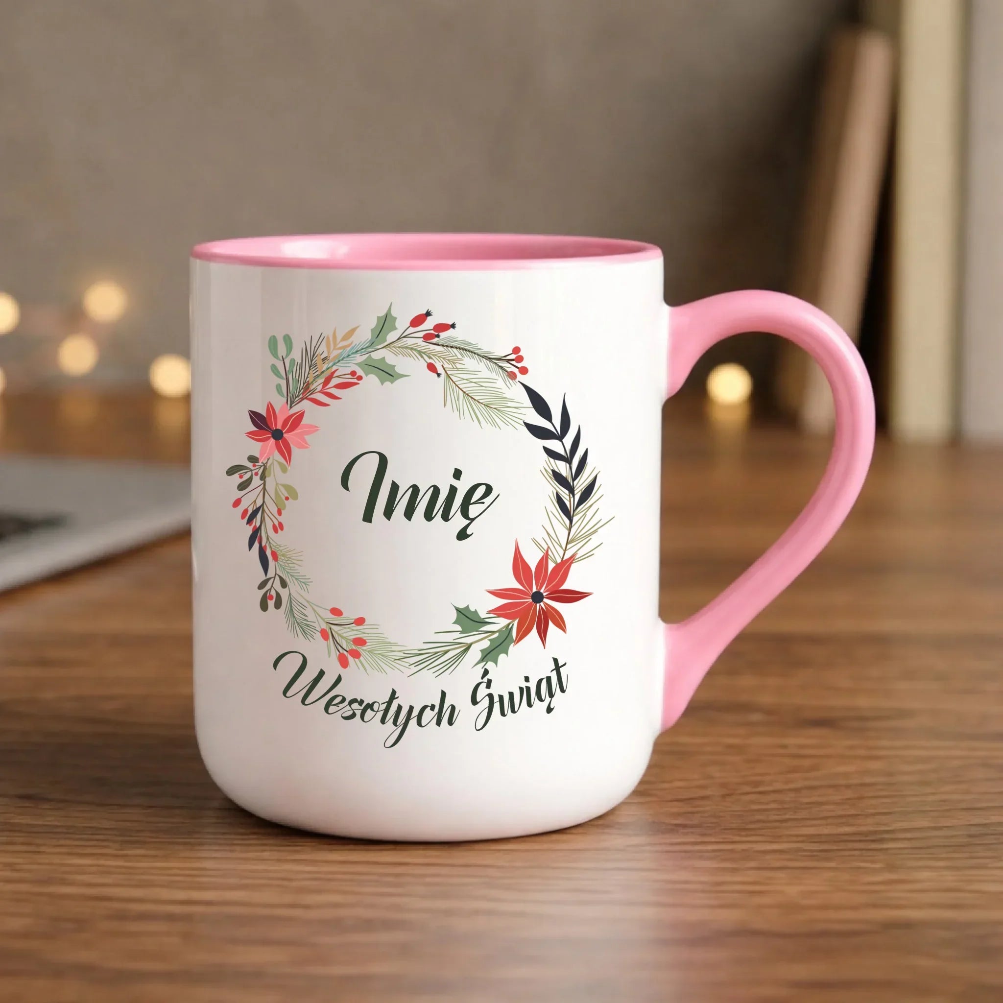 Kubek elegant świąteczny - Wesołych Świąt - personalizowany BN19 - StoryCups.pl
