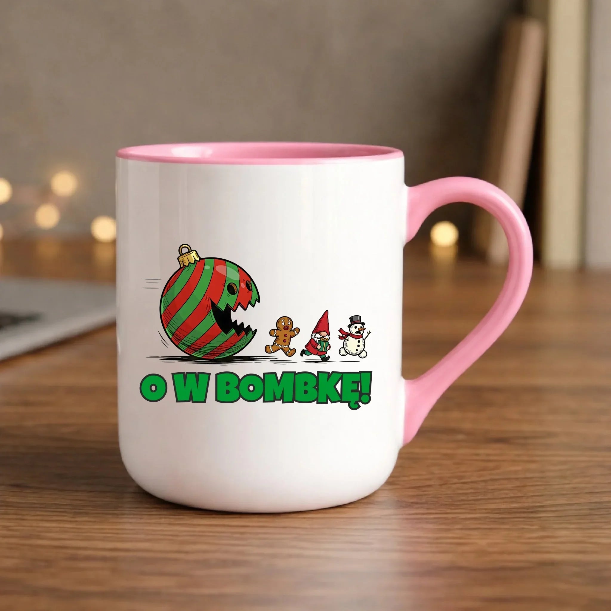 Kubek elegant świąteczny - O w bombkę BN142 - StoryCups.pl