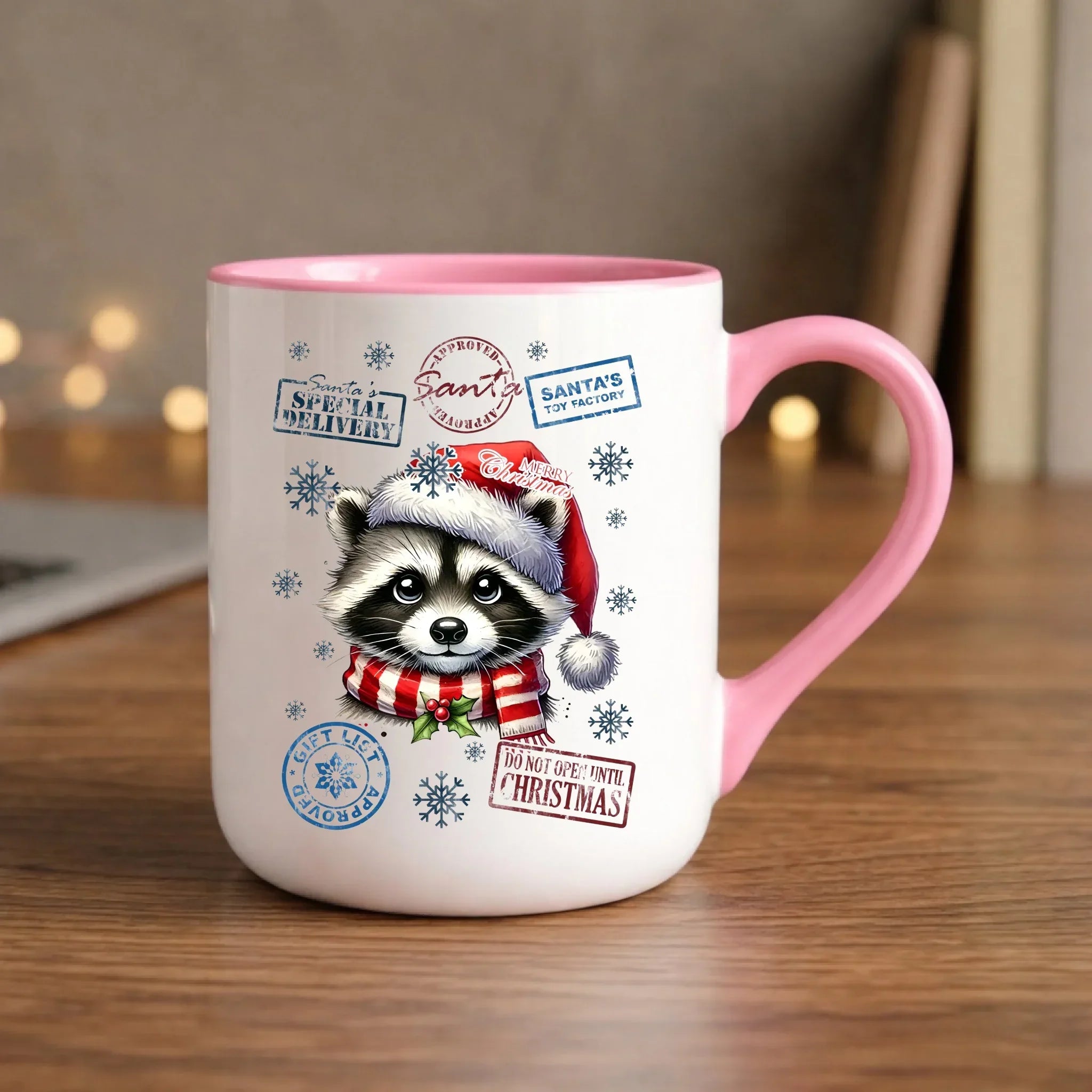 Kubek elegant świąteczny - Szop - Przesyłka od Mikołaja BN104 - StoryCups.pl