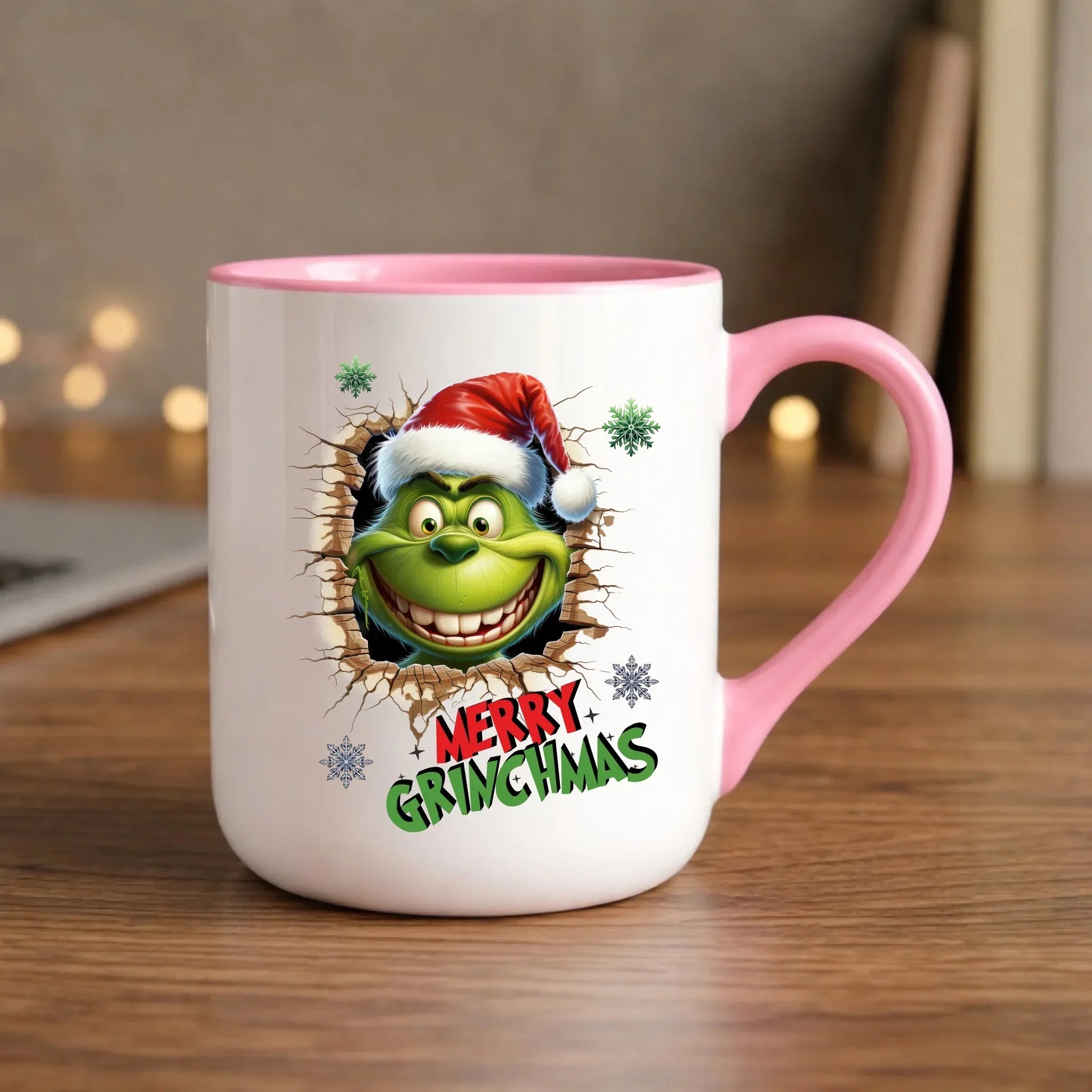Kubek elegant świąteczny - Grinch - Merry Grinchmas BN113 - StoryCups.pl
