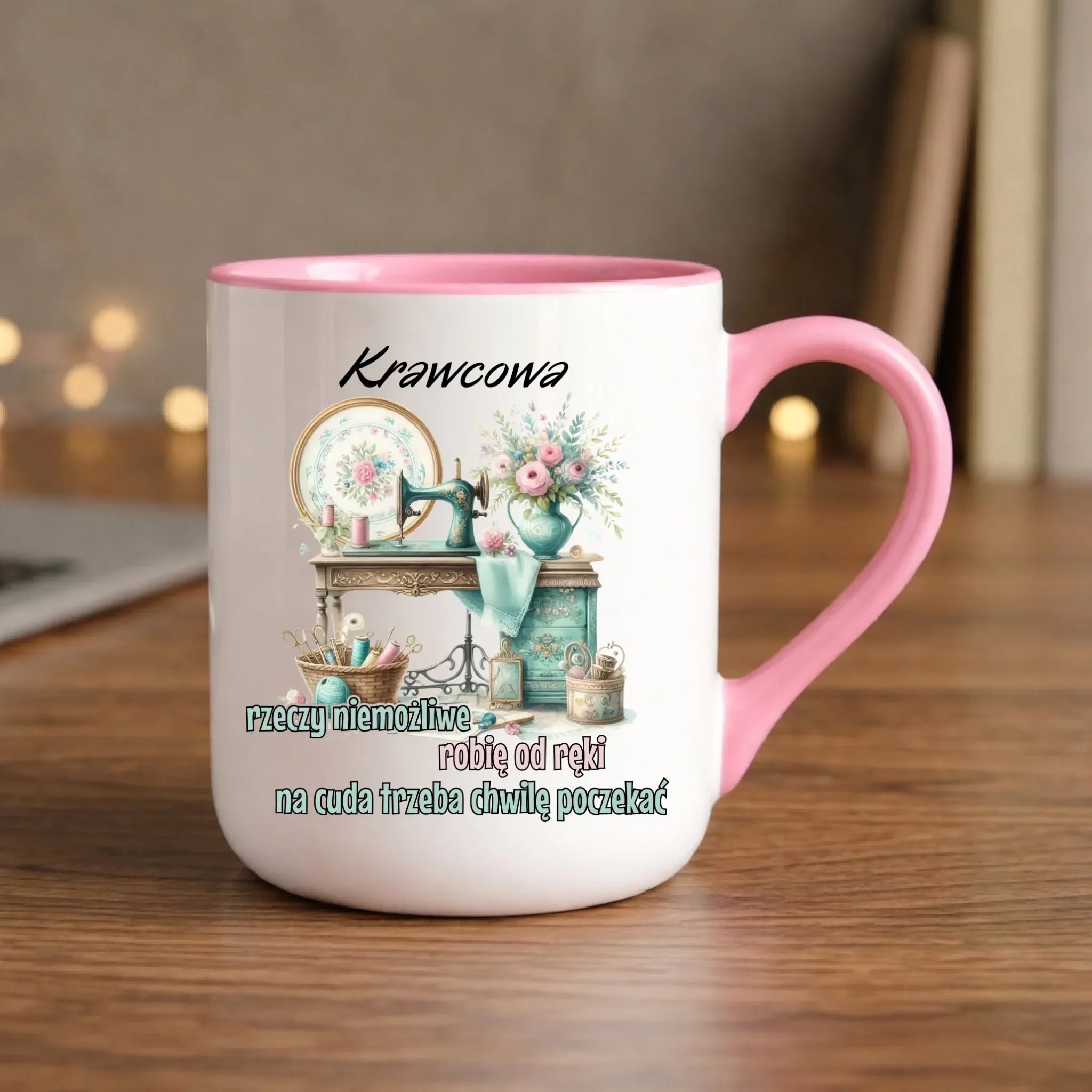 Kubek elegant szyciowy dla krawcowej - Rzeczy niemożliwe HS35 - StoryCups.pl