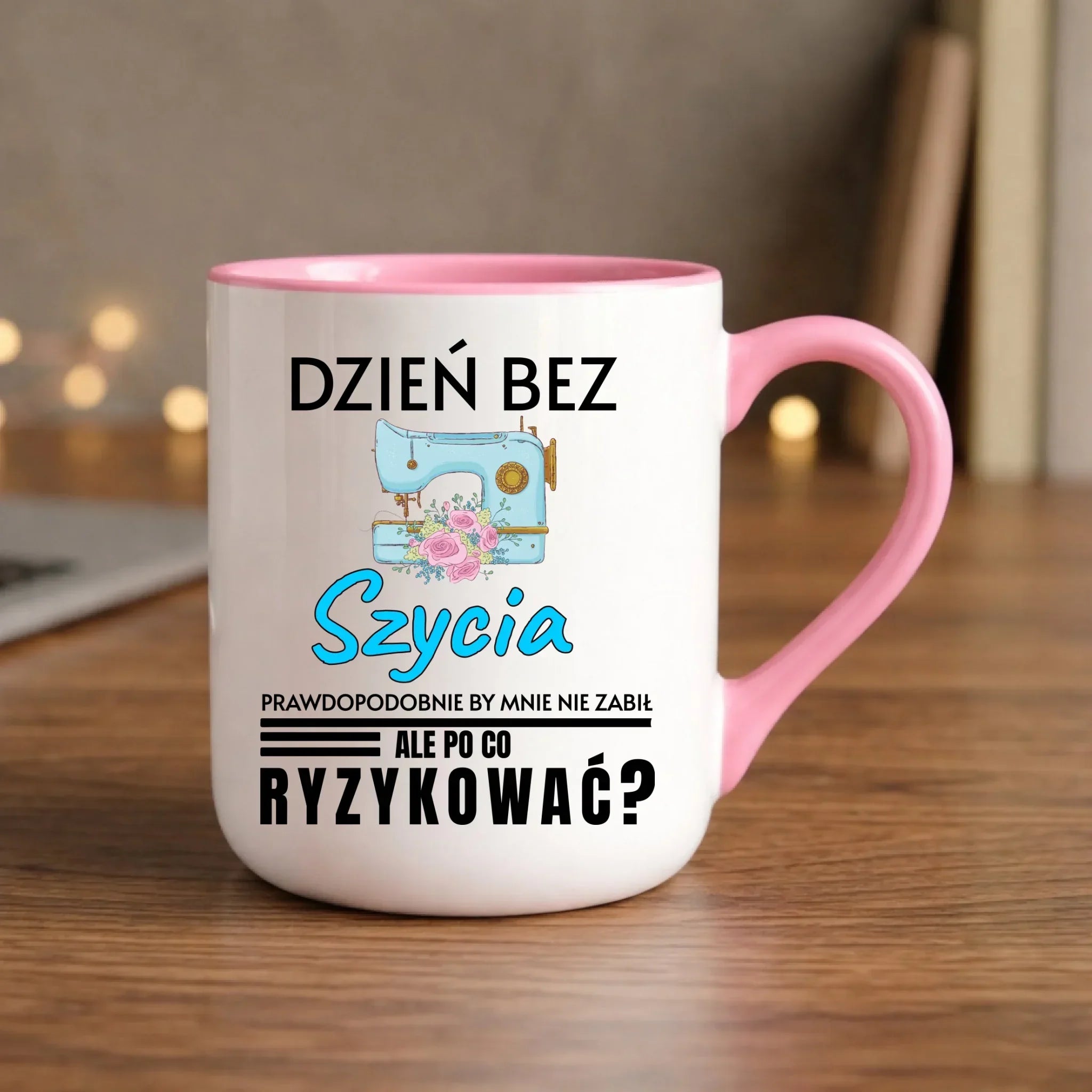 Kubek elegant szyciowy dla krawcowej - Dzień bez szycia HS24 - StoryCups.pl