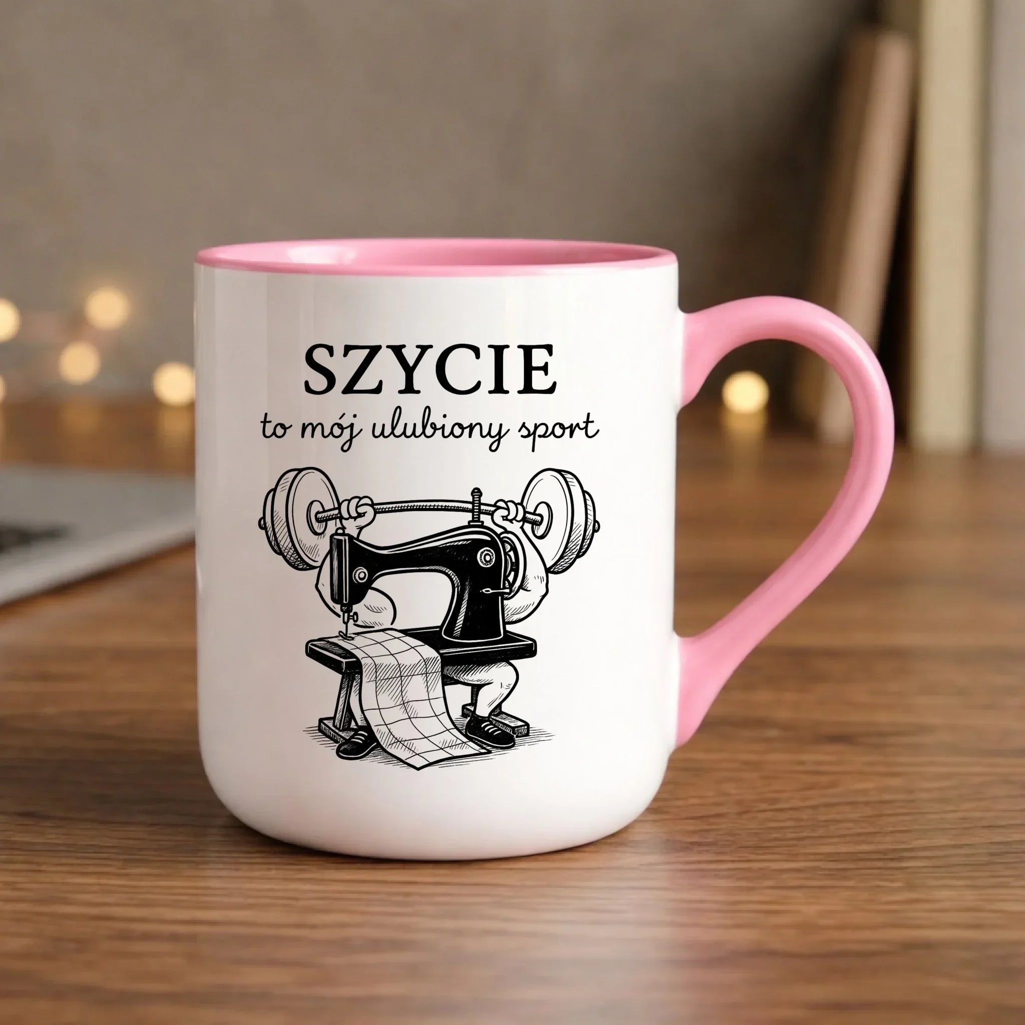 Kubek elegant szyciowy dla krawcowej - Szycie to mój ulubiony sport HS23 - StoryCups.pl