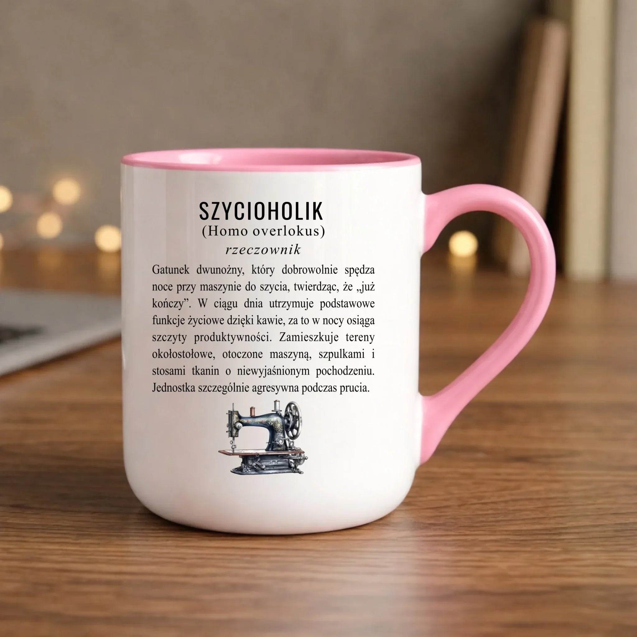 Kubek elegant szyciowy dla krawcowej - Szycioholik definicja HS10 - StoryCups.pl