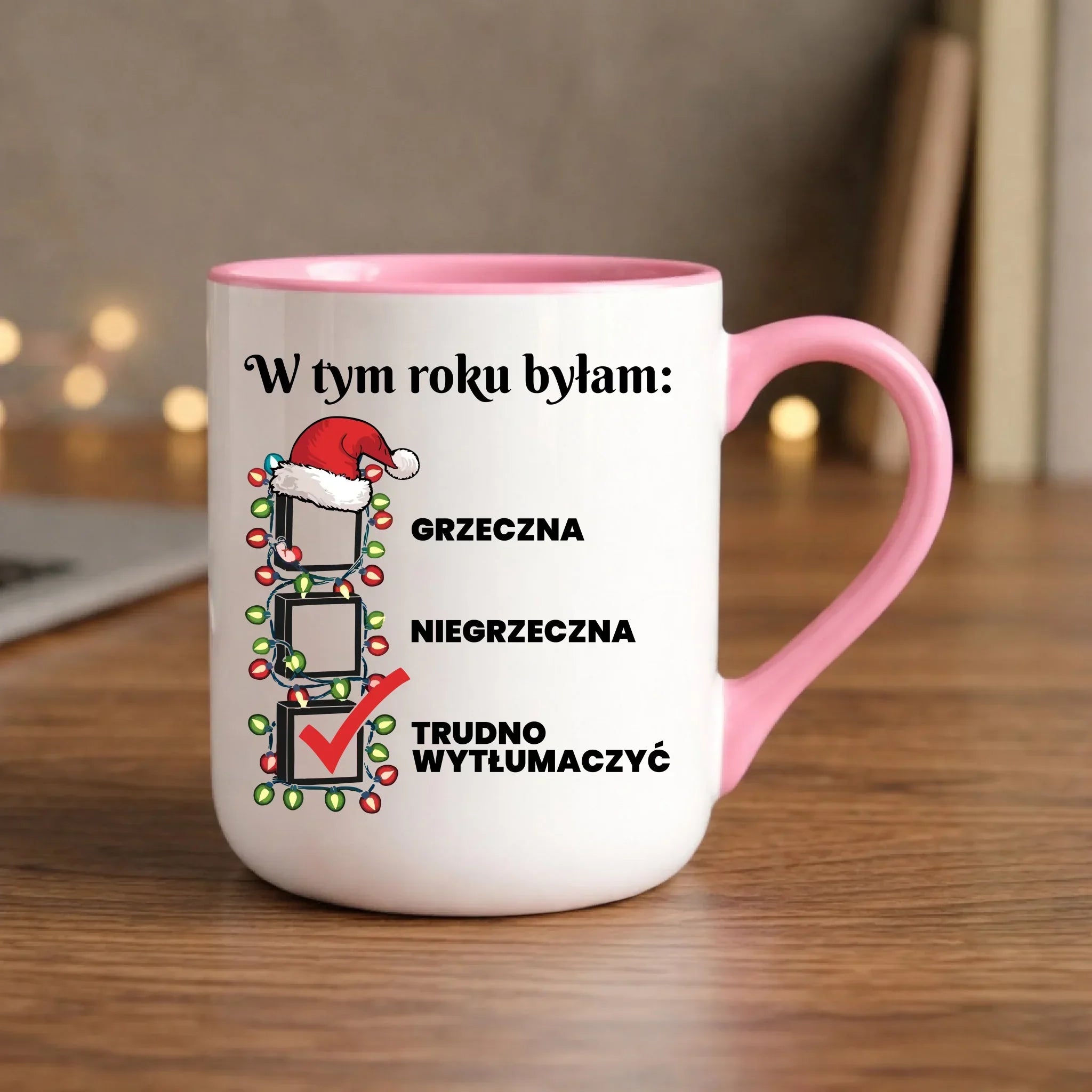 Kubek elegant świąteczny dla niej - Trudno wytłumaczyć BN137 - StoryCups.pl
