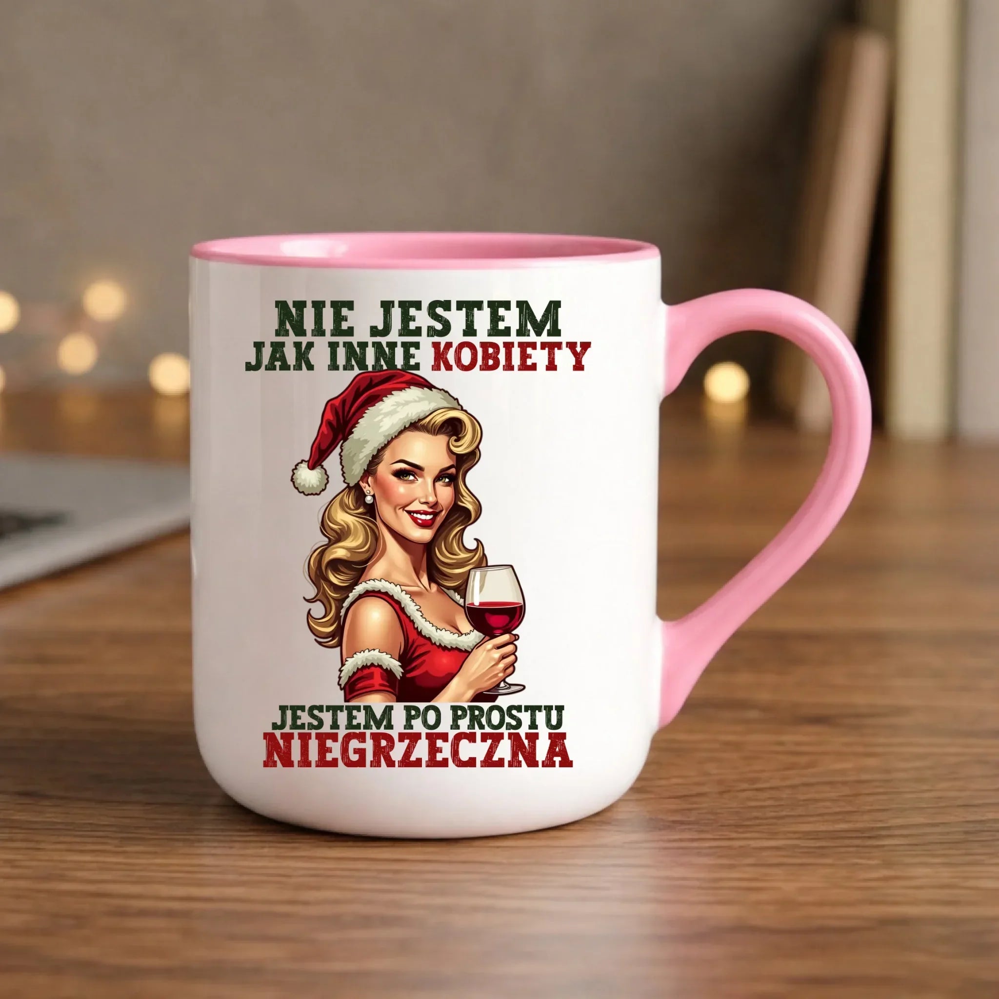 Kubek elegant świąteczny - prezent dla niej - Nie jestem jak inne kobiety BN03 - StoryCups.pl