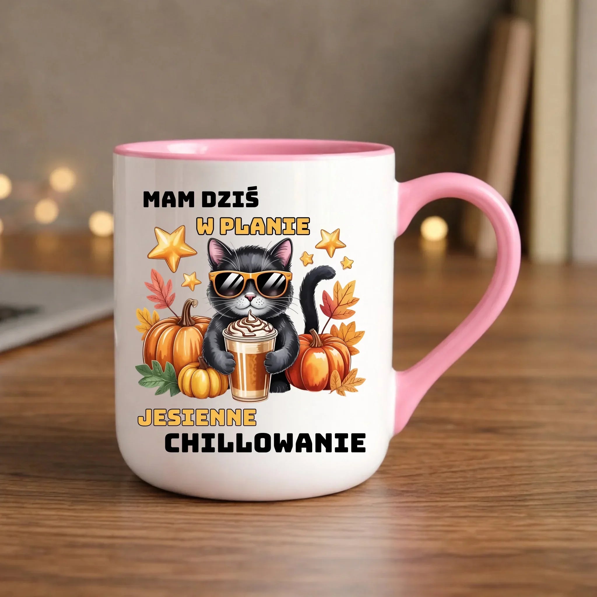 Kubek elegant jesienny - Mam dziś w planie jesienne chillowanie JS34 - StoryCups.pl