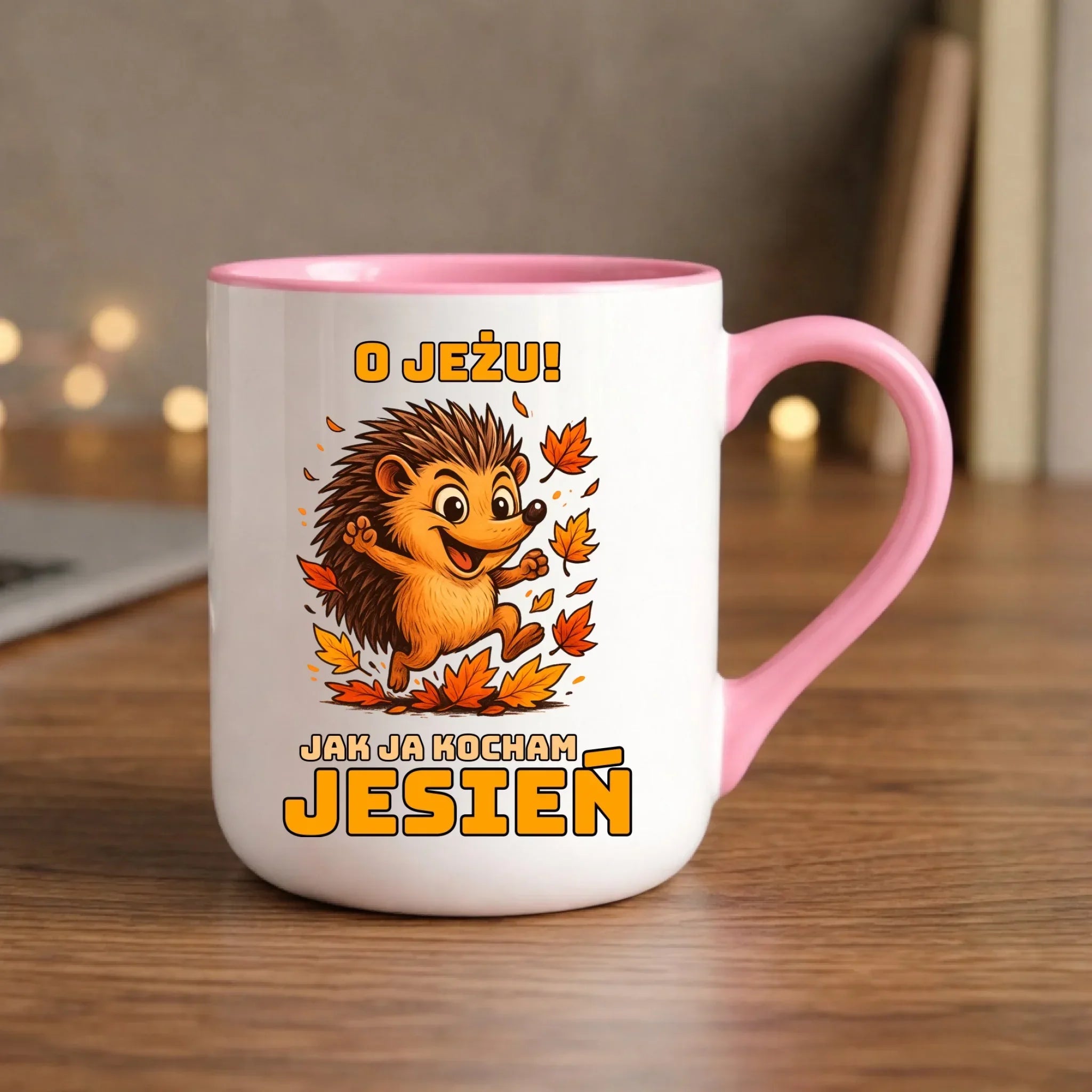 Kubek elegant jesienny - O JEŻU! Jak ja kocham jesień JS31 - StoryCups.pl