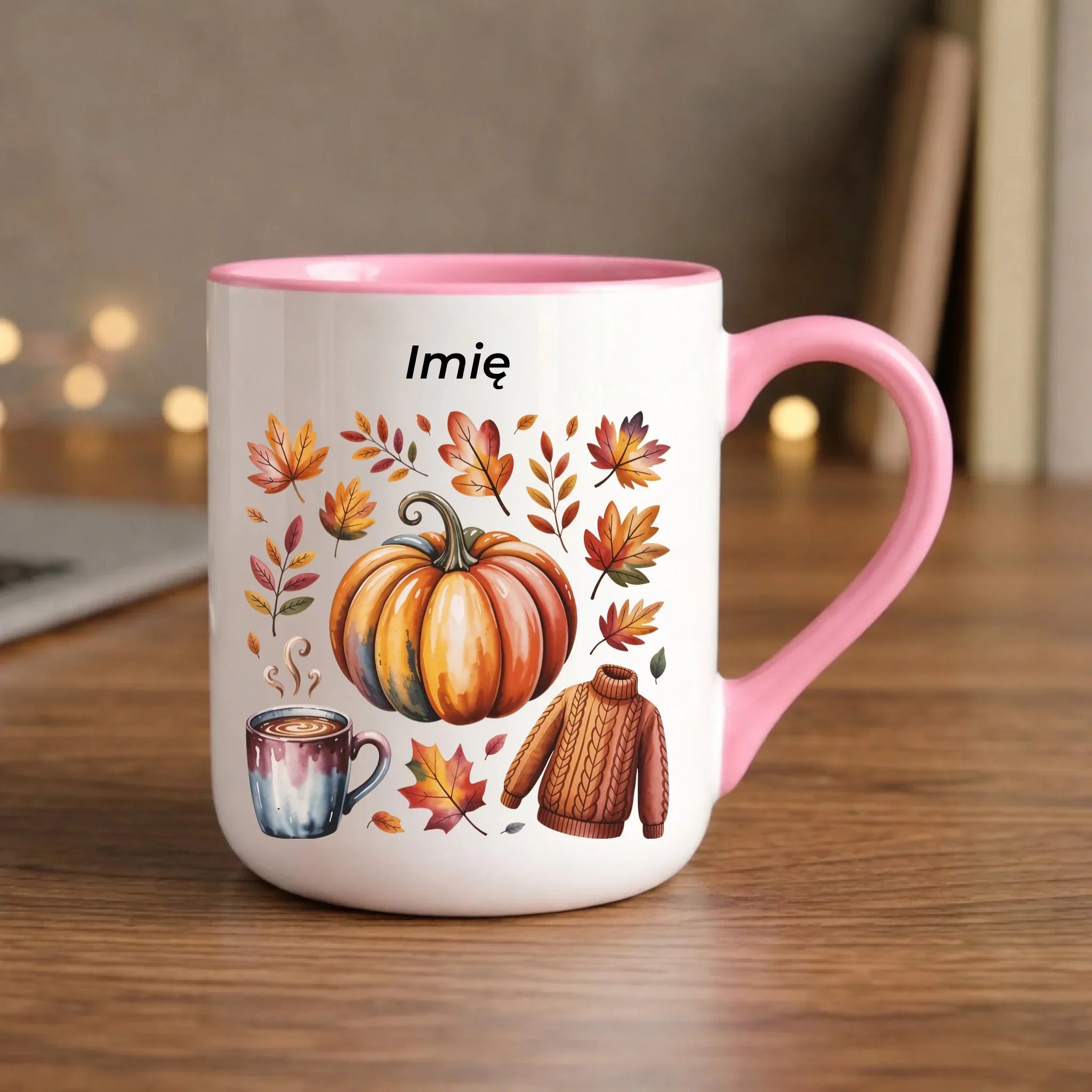 Kubek elegant jesienny - Złota jesień - personalizowany JS30 - StoryCups.pl