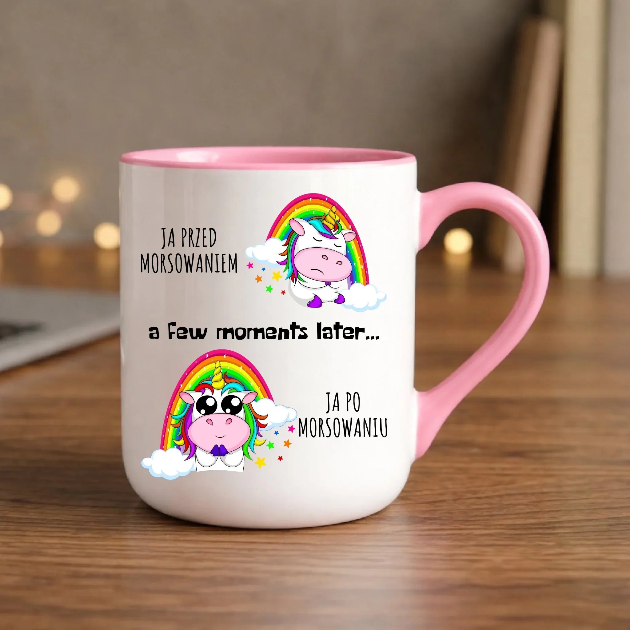 Kubek elegant - prezent dla morsa - Jednorożec - Ja po morsowaniu HM11 - StoryCups.pl