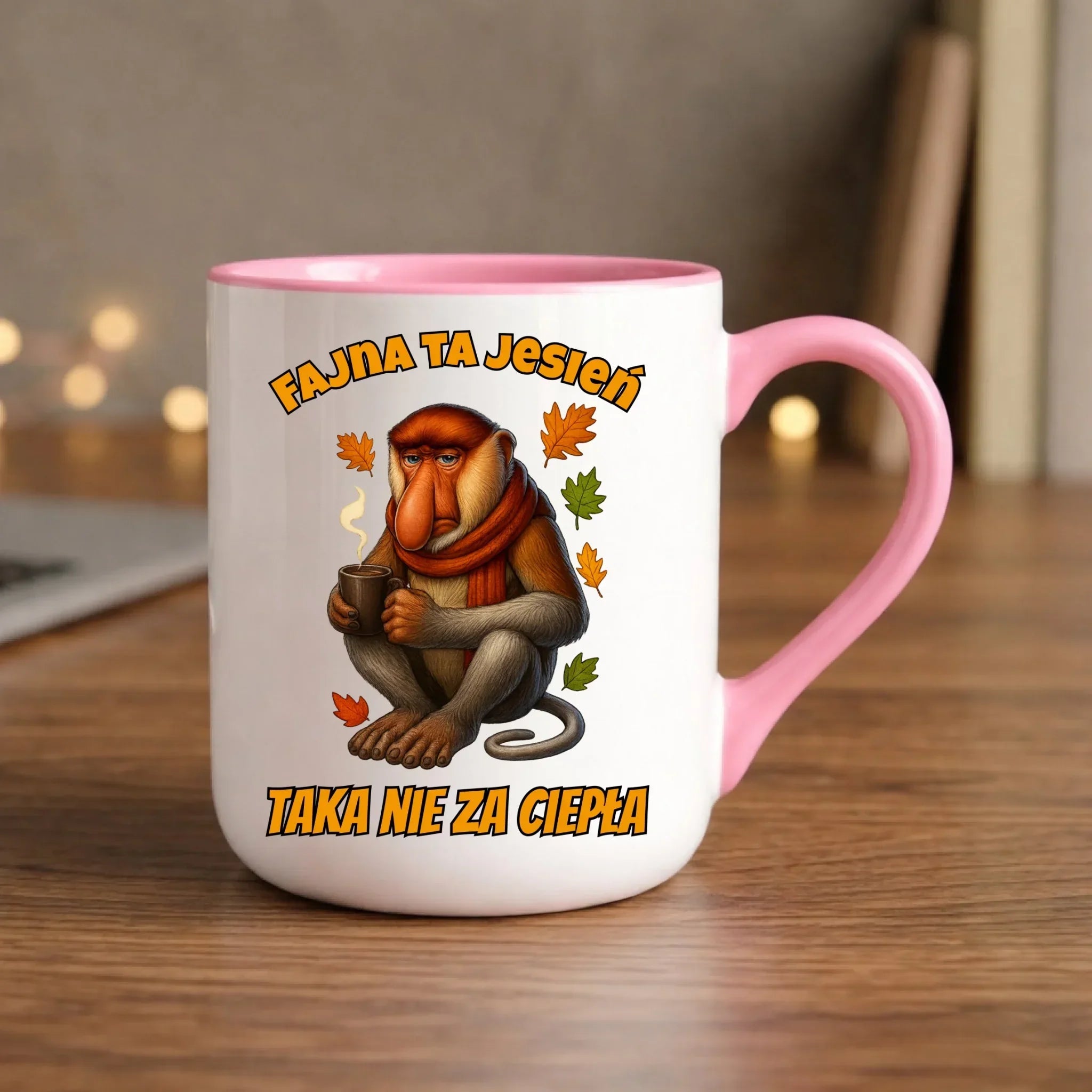 Kubek elegant jesienny - Janusz Nosacz - Fajna ta jesień, taka nie za ciepła JS21 - StoryCups.pl