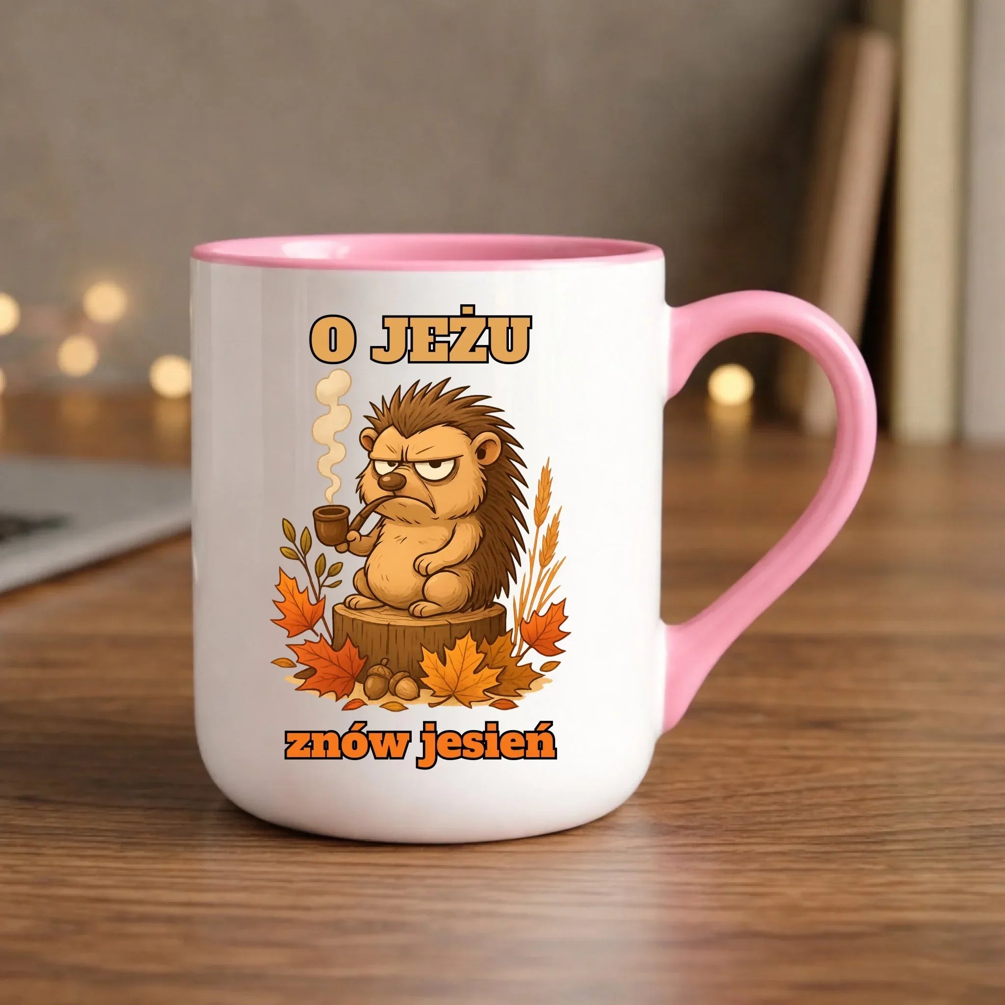 Kubek elegant jesienny - O jeżu znów jesień JS20 - StoryCups.pl