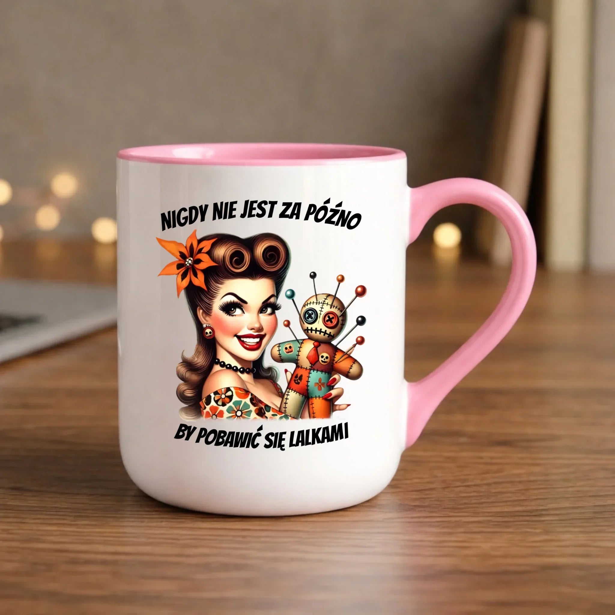 Kubek elegant dla niej - Laleczka Voodoo retro DZ21 - StoryCups.pl