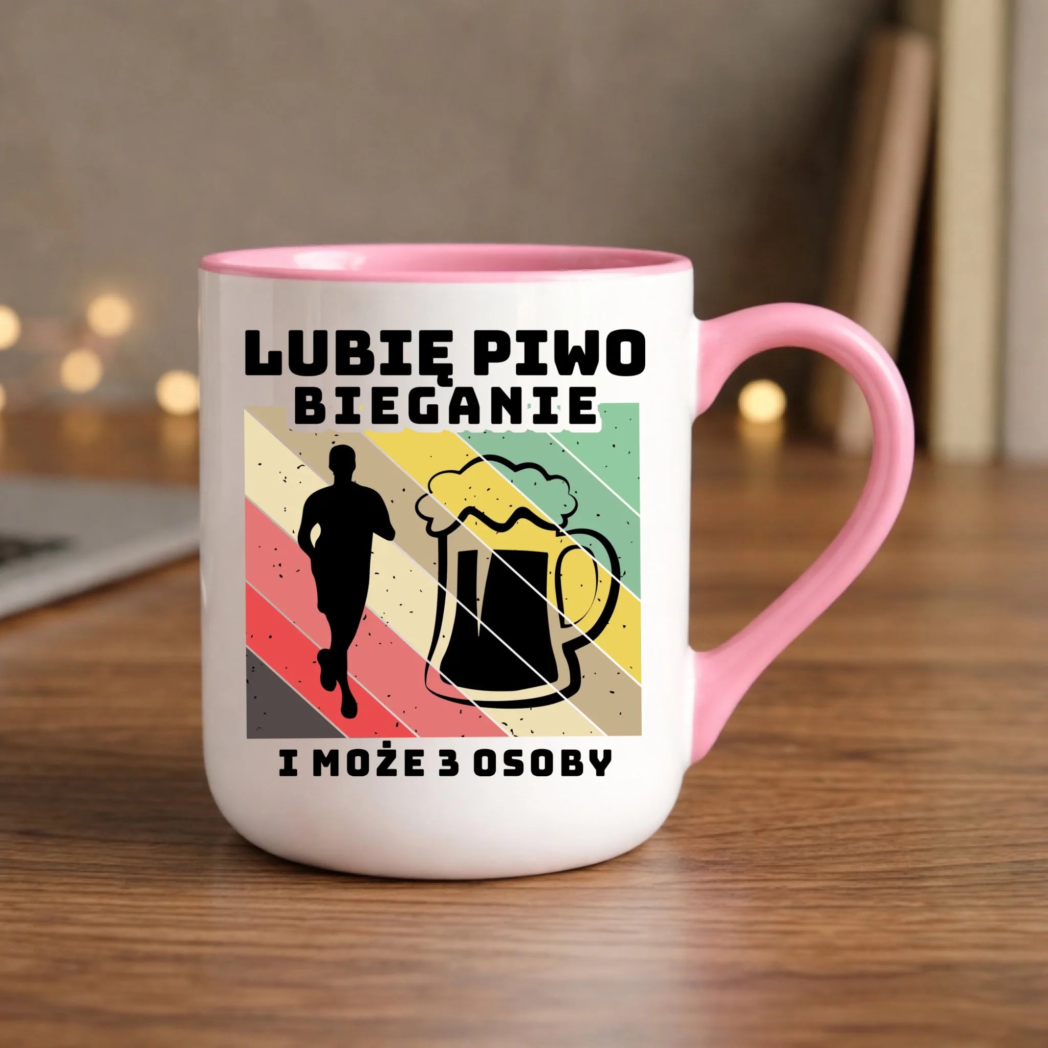 Kubek elegant dla biegacza - Lubię piwo bieganie HB01