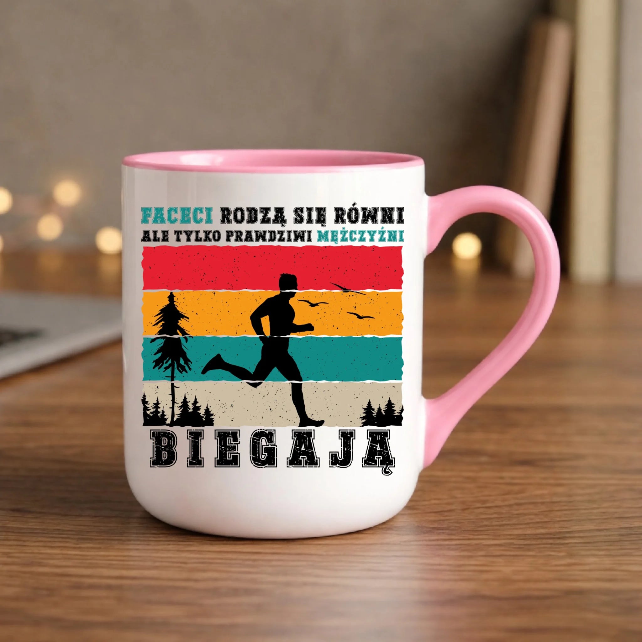 Kubek elegant dla biegacza - Prawdziwi mężczyźni biegają HB02