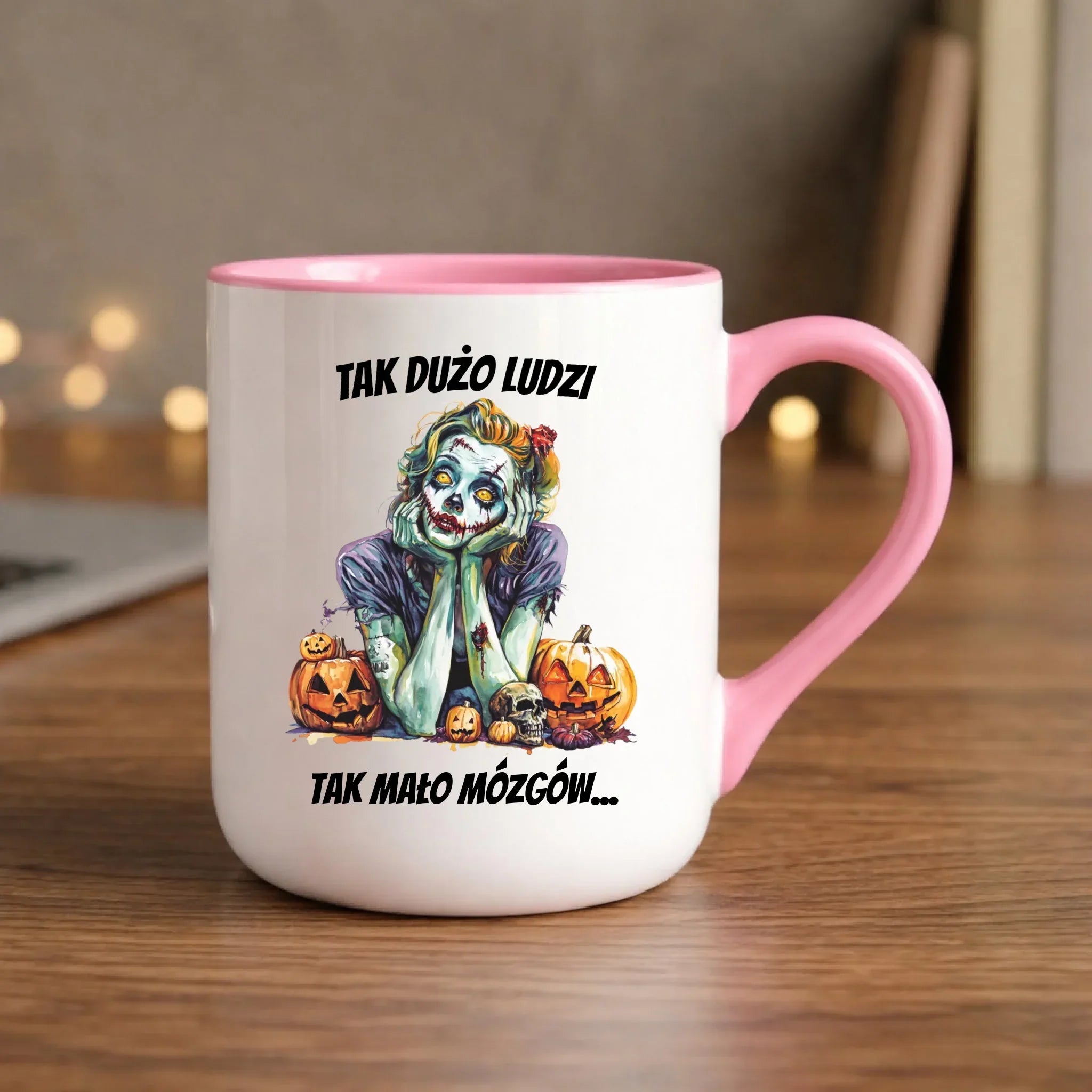 Kubek elegant na Halloween - Zombie - Tak mało mózgów HL31 - StoryCups.pl