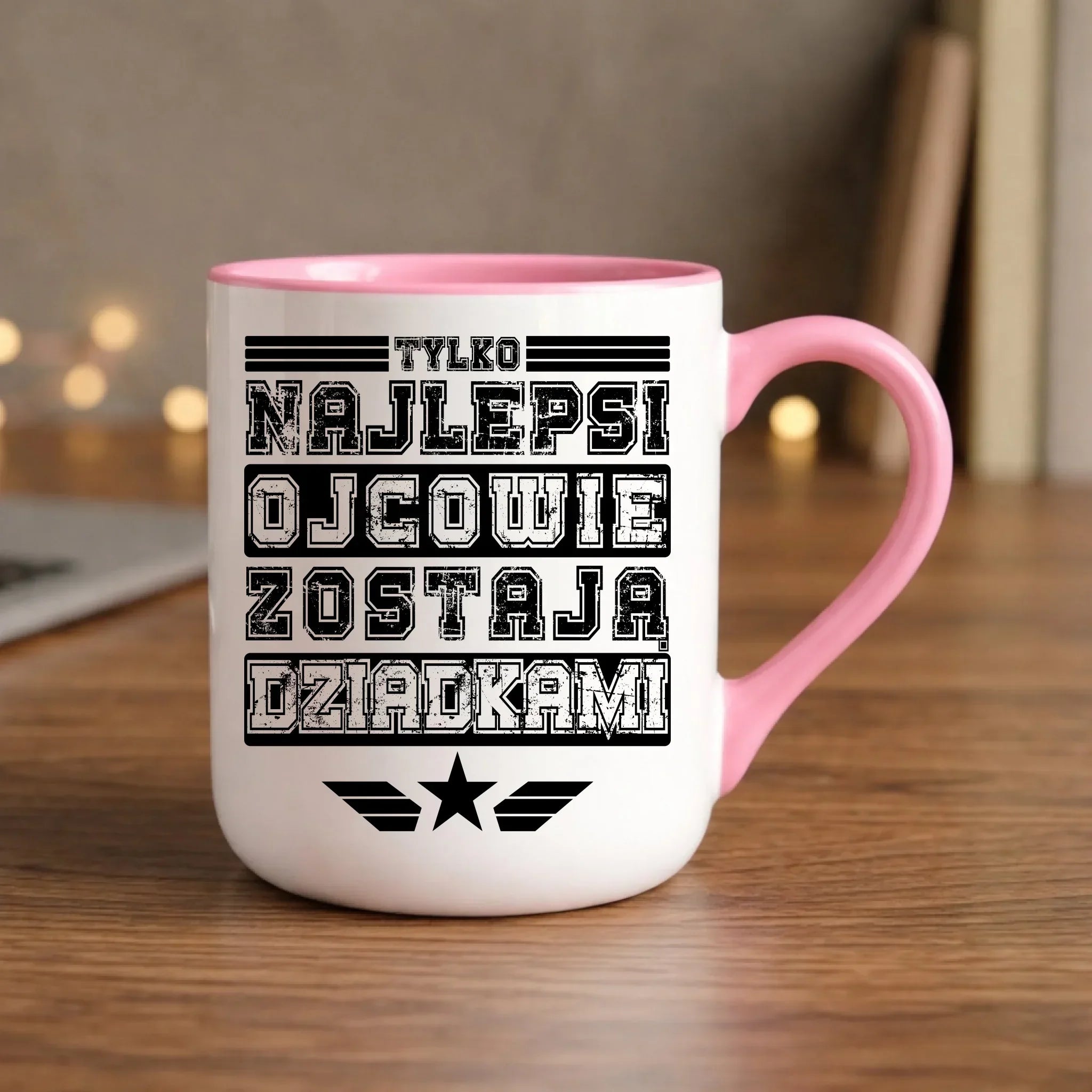 Kubek elegant dla dziadka - Tylko najlepsi ojcowie zostają dziadkami D25 - StoryCups.pl