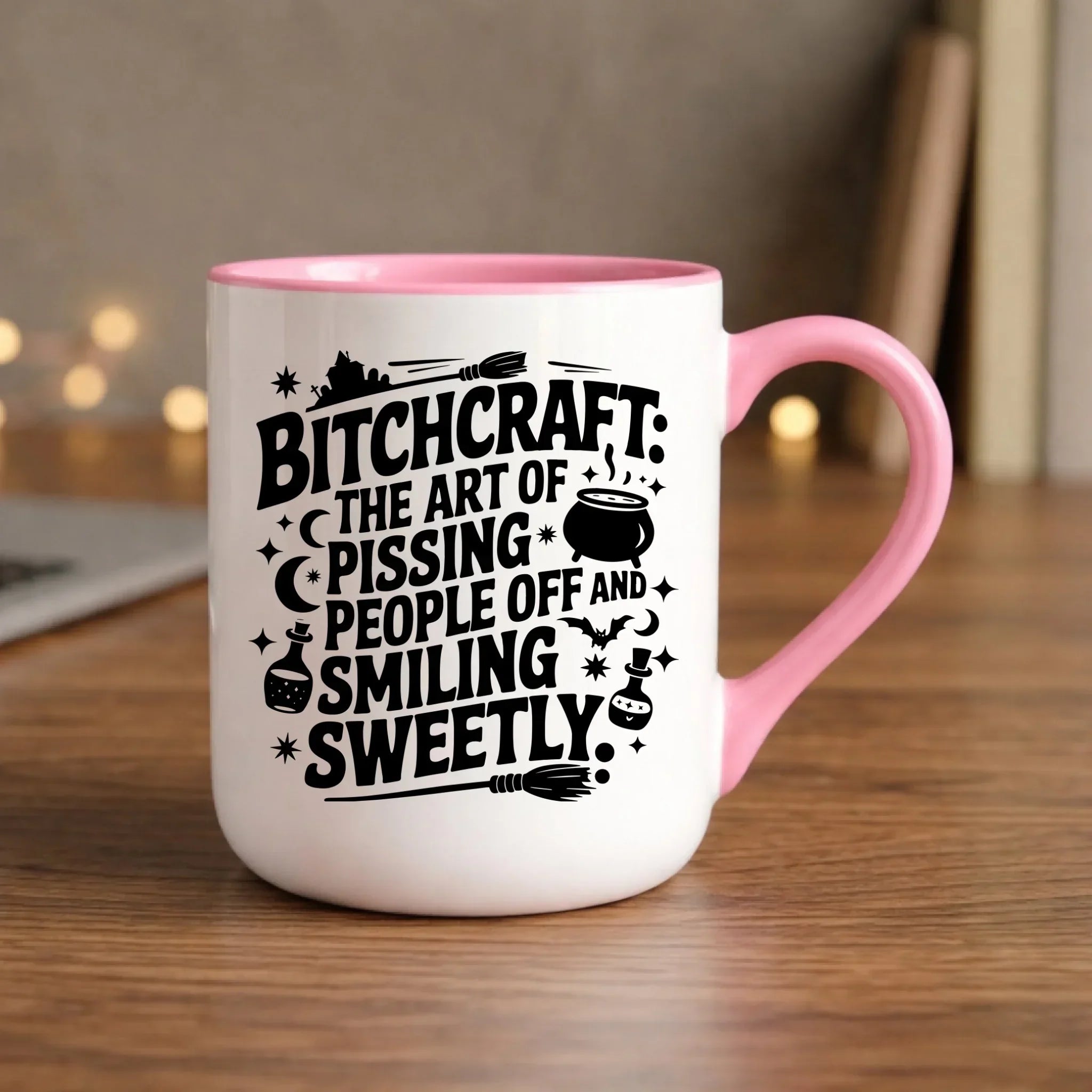 Kubek elegant na Halloween - Bitchcraft HL25 - StoryCups.pl