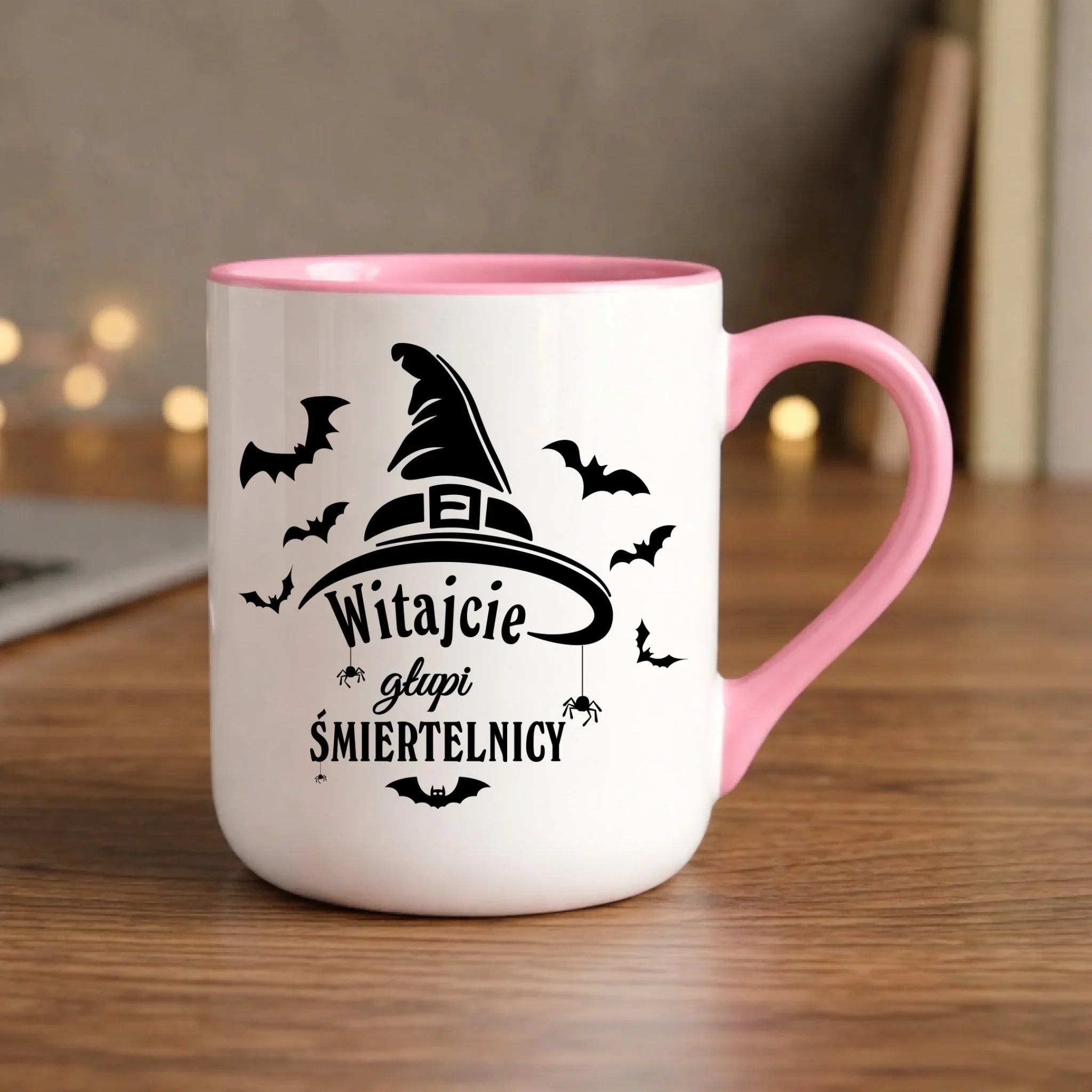 Kubek elegant na Halloween - Witajcie głupi śmiertelnicy HL23 - StoryCups.pl