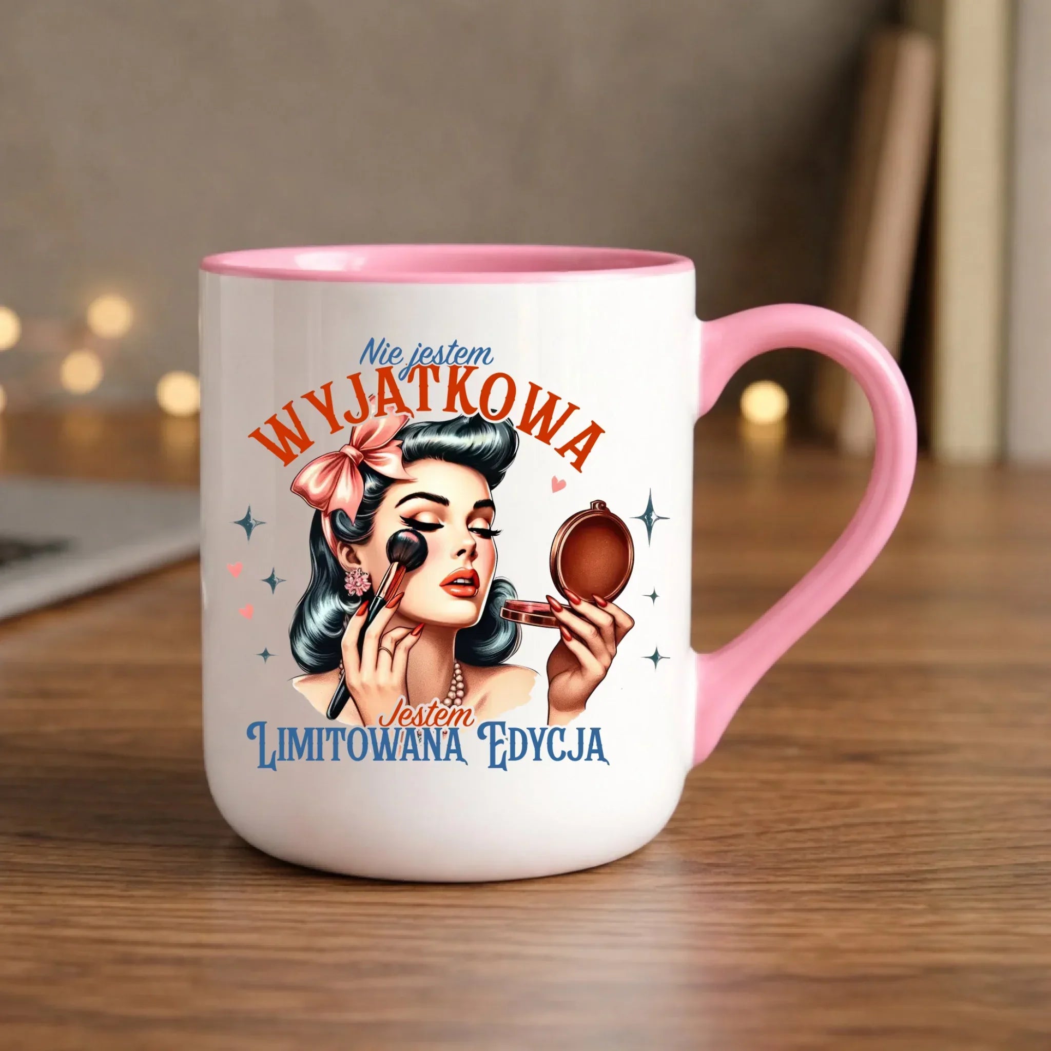 Kubek elegant – Nie jestem wyjątkowa, jestem limitowaną edycją - retro DZ10 - StoryCups.pl