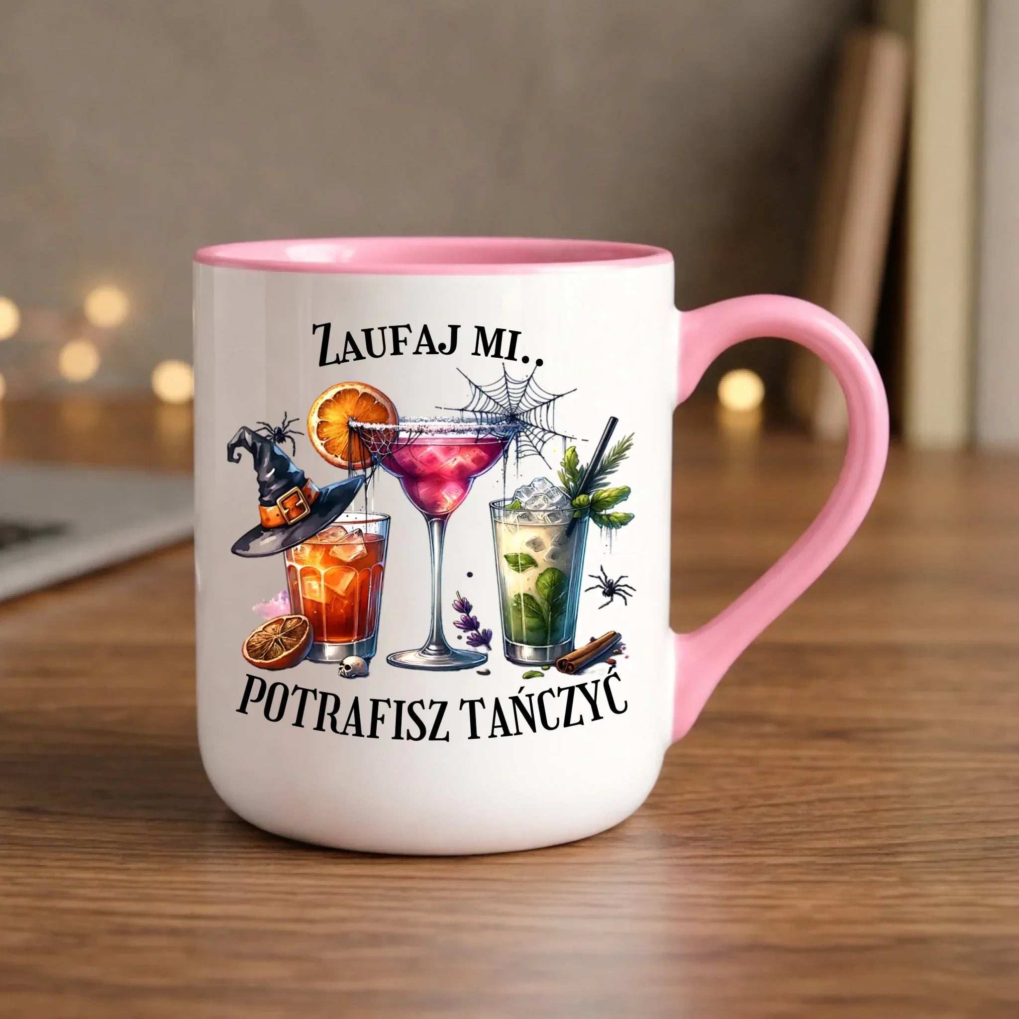 Kubek elegant na Halloween - Zaufaj mi potrafisz tańczyć HL26 - StoryCups.pl