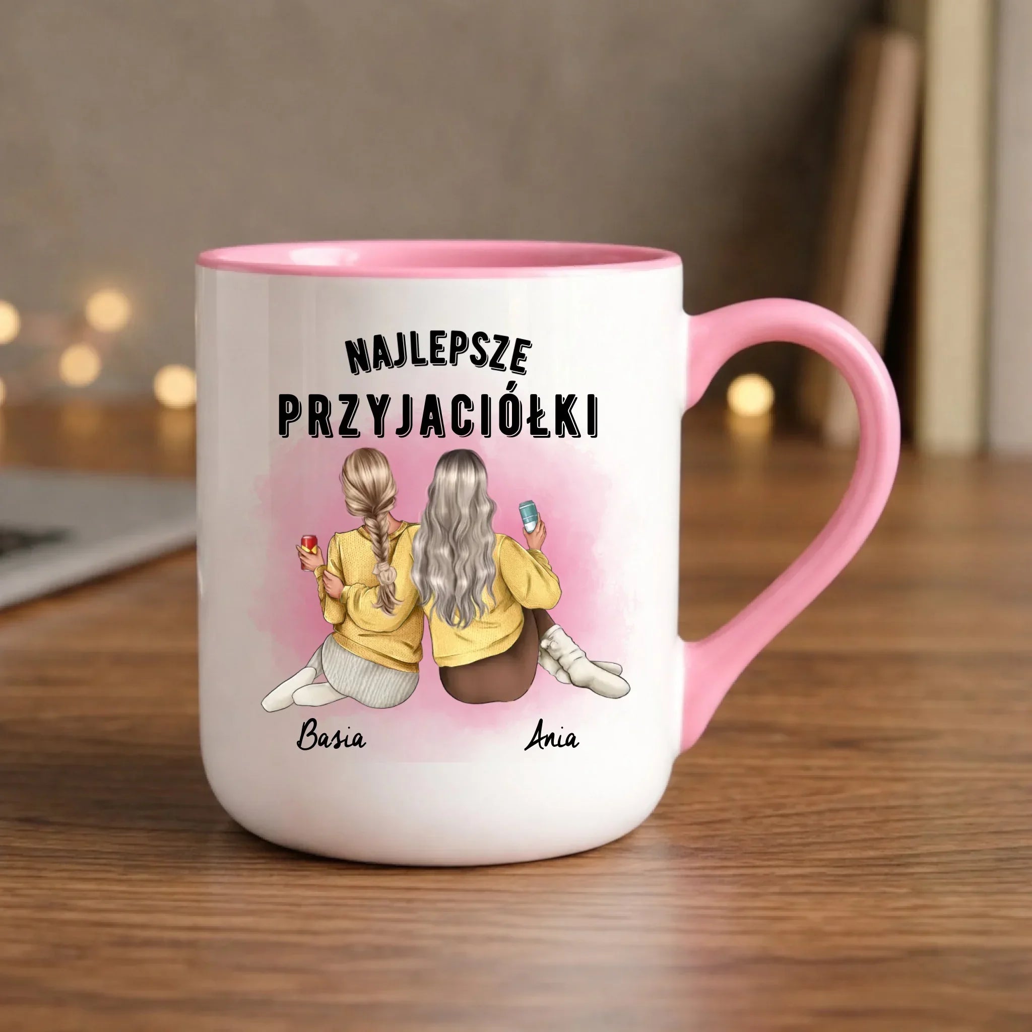 Kubek elegant - prezent dla przyjaciółek - Najlepsze przyjaciółki 2-4 osób - personalizowany PR01 - StoryCups.pl