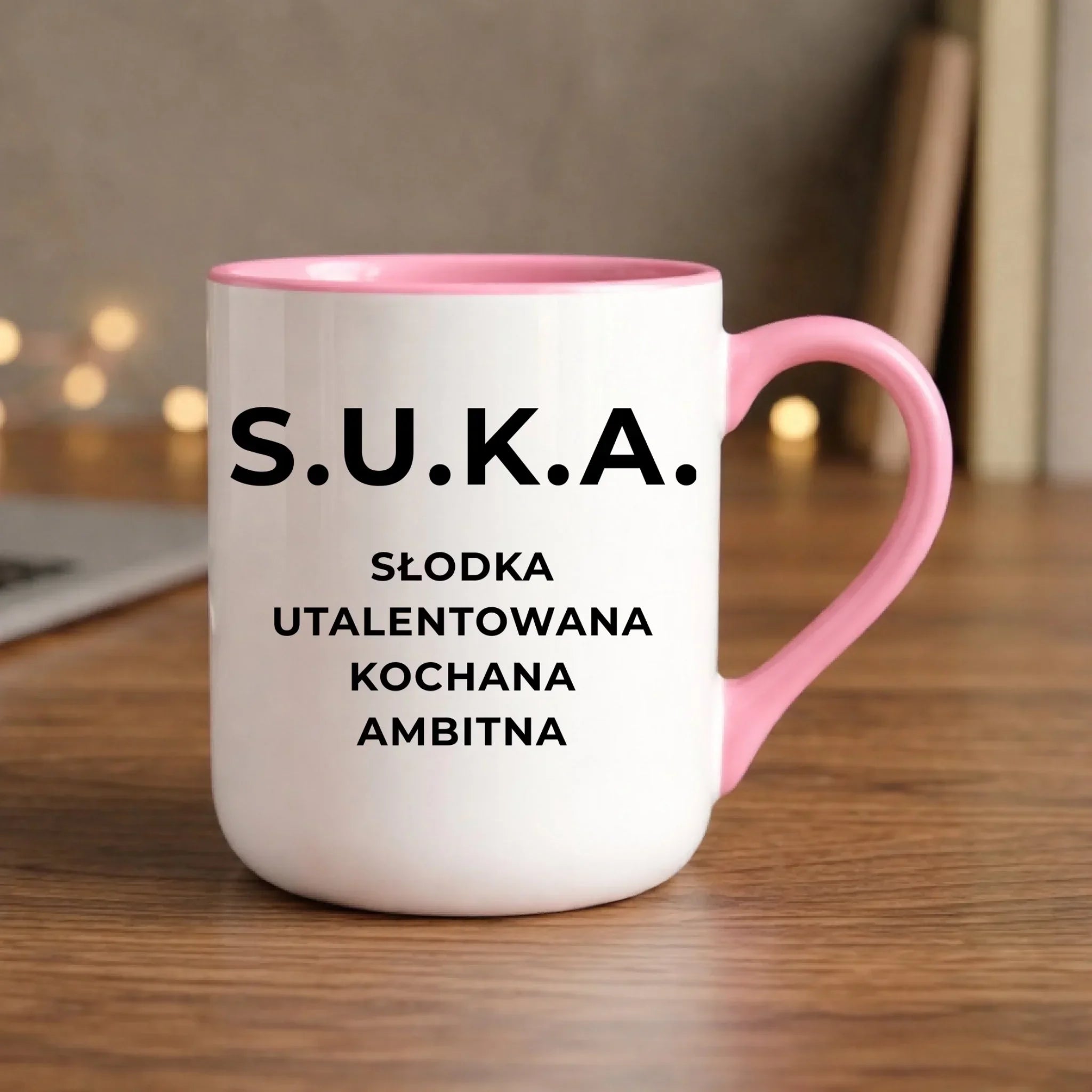 Kubek elegant - S.U.K.A. - śmieszny prezent dla niej - bez cenzury DZ16 - StoryCups.pl