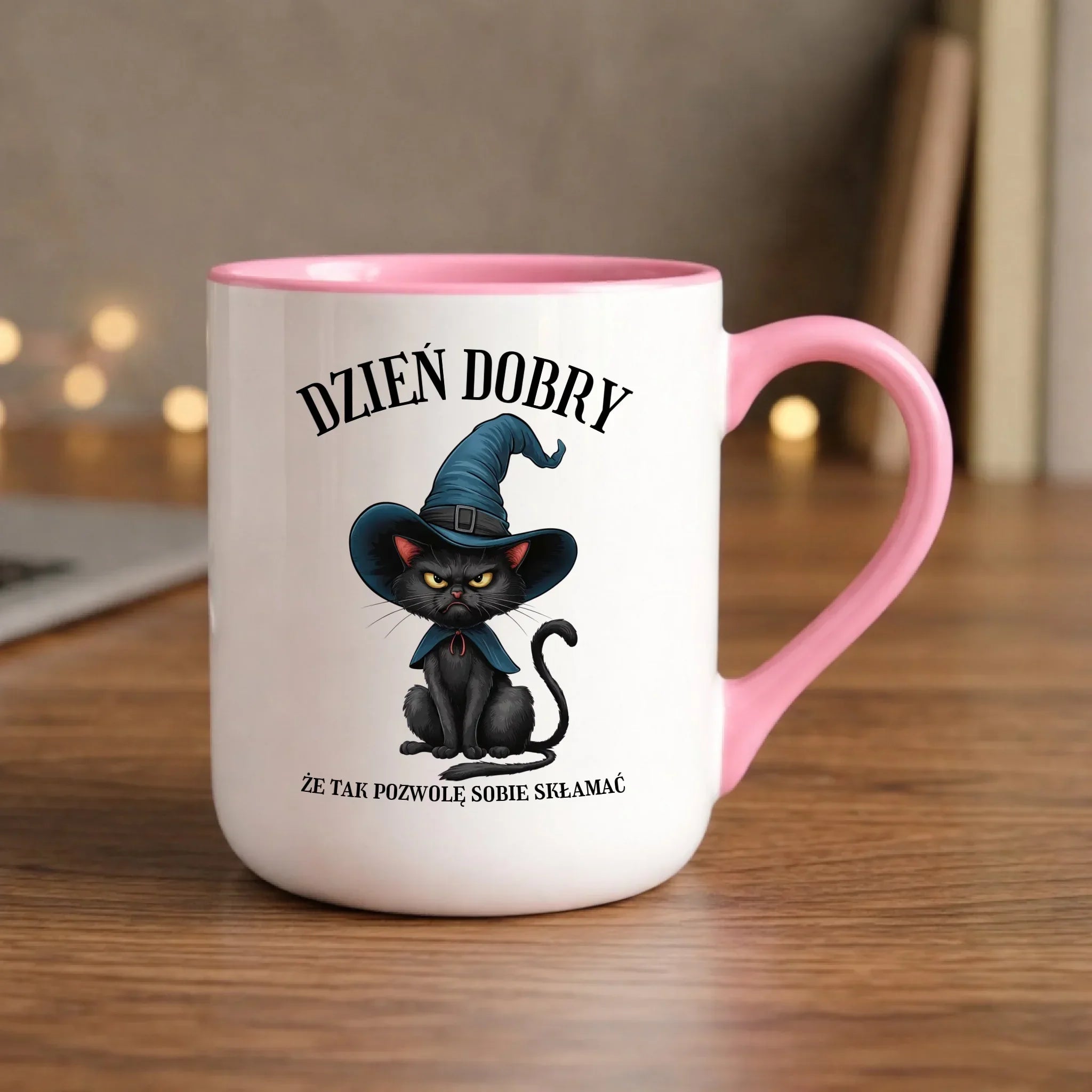 Kubek elegant halloweenowy - Dzień dobry, że tak pozwolę sobie skłamać HL27 - StoryCups.pl