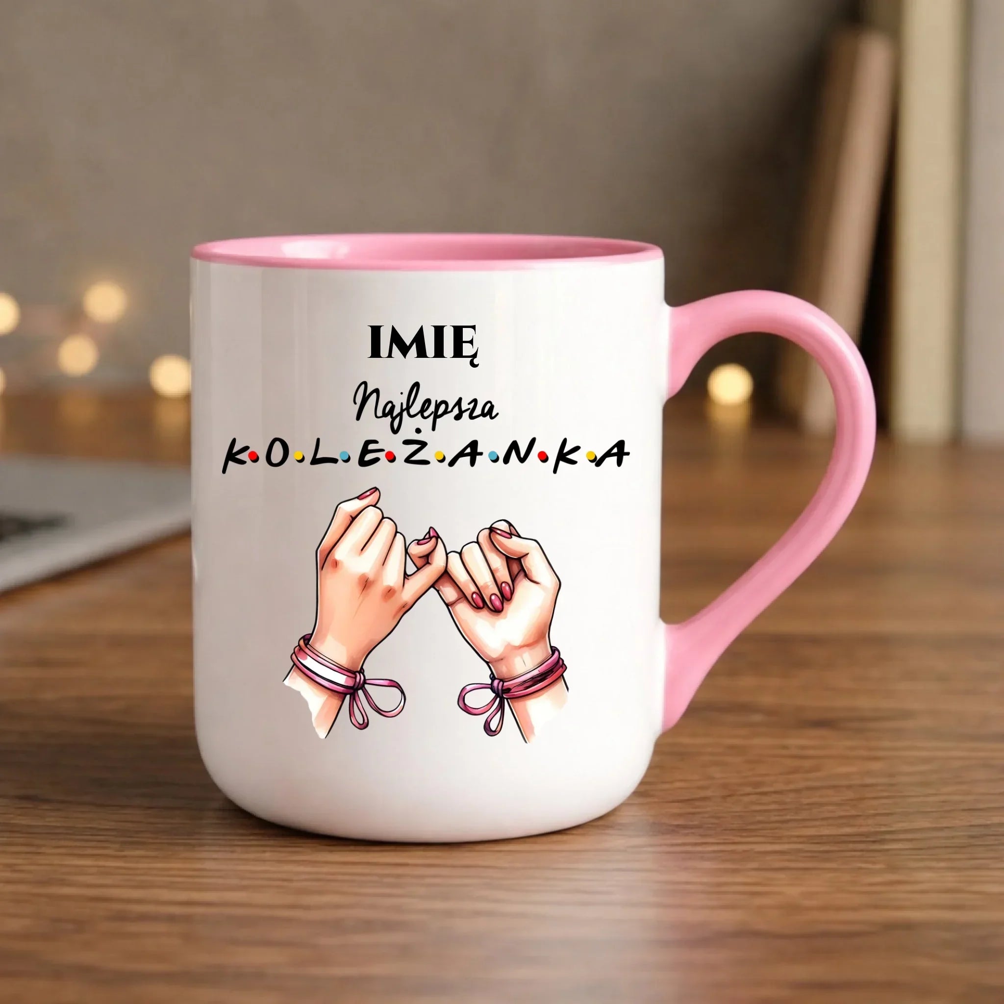 Kubek elegant - Najlepsza koleżanka - personalizowany DZ02 - StoryCups.pl